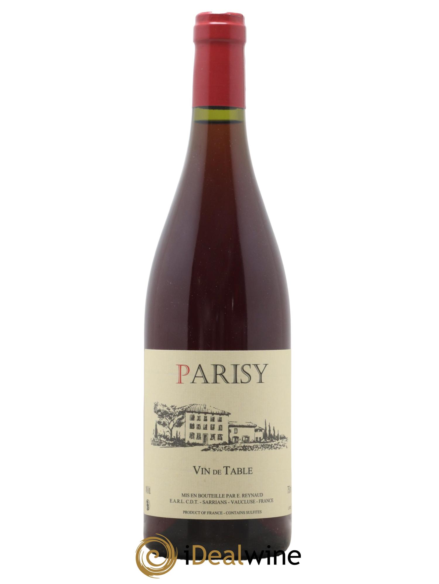 Vin de Table Parisy Emmanuel Reynaud - Lot de 1 bouteille - 0