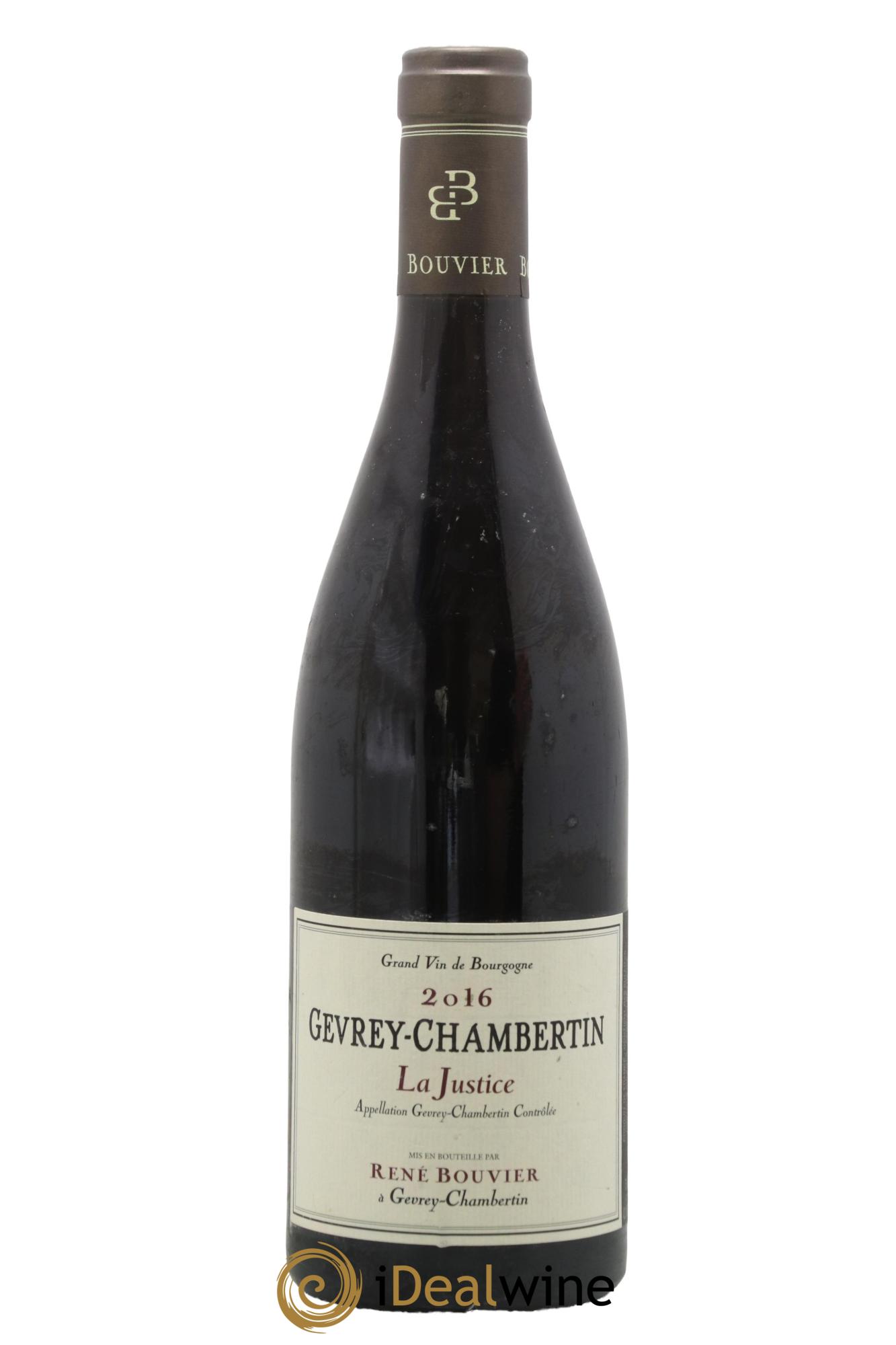 Gevrey-Chambertin La Justice René Bouvier (Domaine) 2016 - Lotto di 1 bottiglia - 0