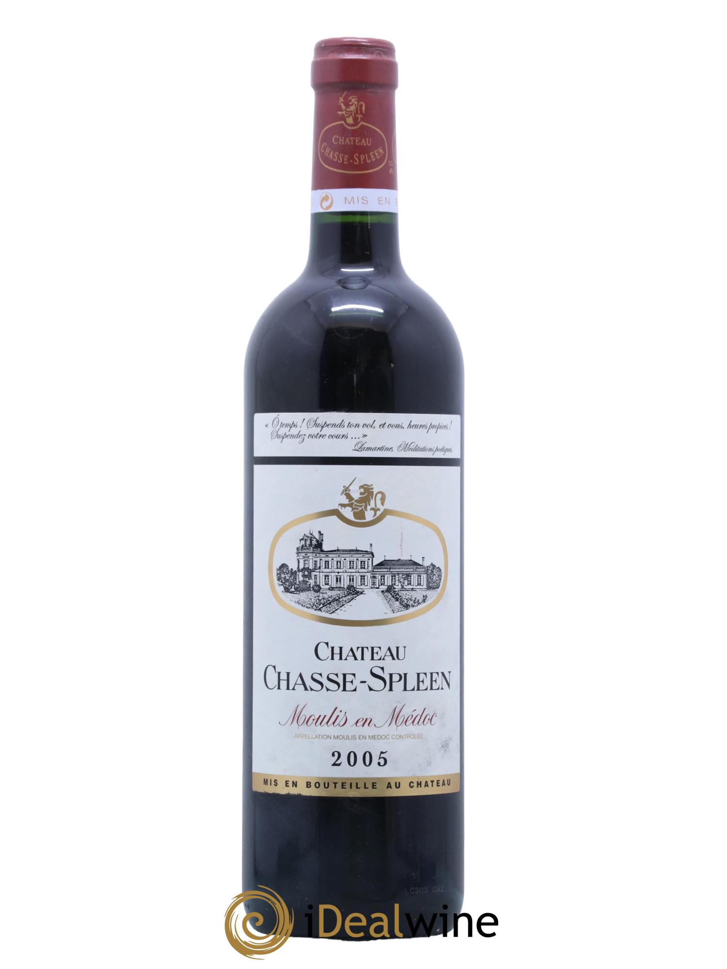 Château Chasse Spleen 2005 - Lot de 1 bouteille - 0