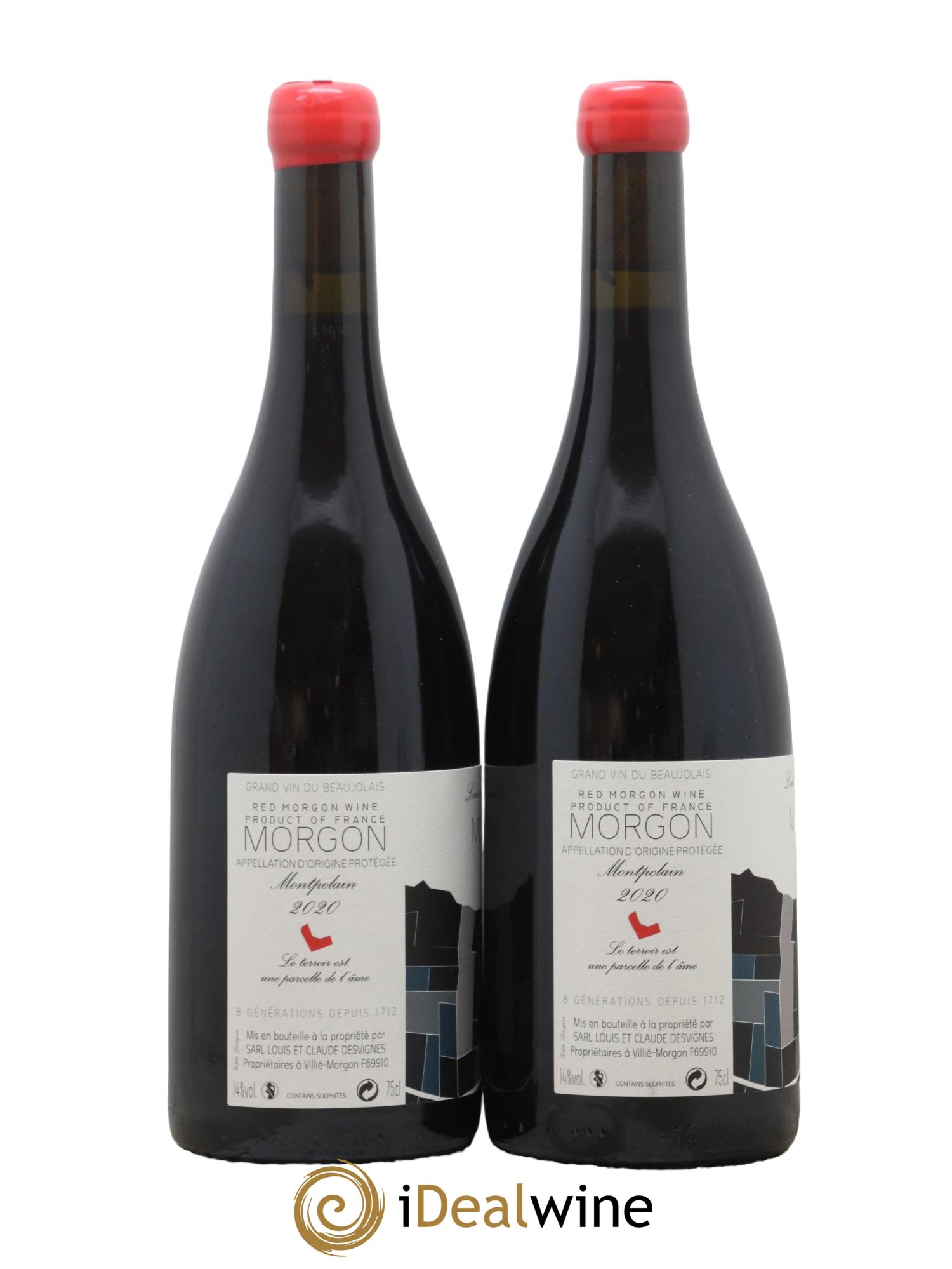Morgon Montpelain Louis-Claude Desvignes 2020 - Lot de 2 bouteilles - 1