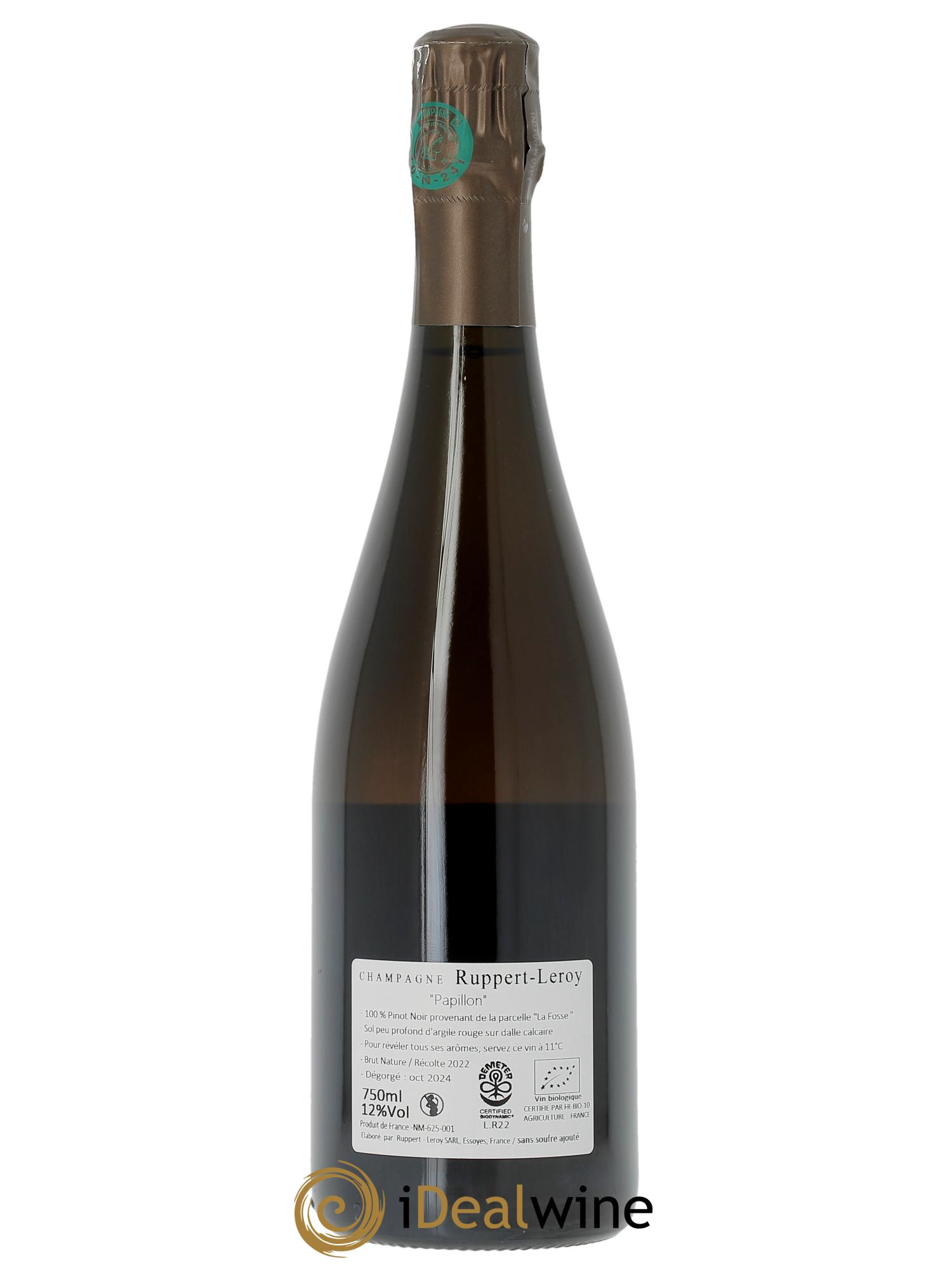 Papillon Brut Nature Ruppert-Leroy (Domaine) 2022 - Lot of 1 bottle - 1