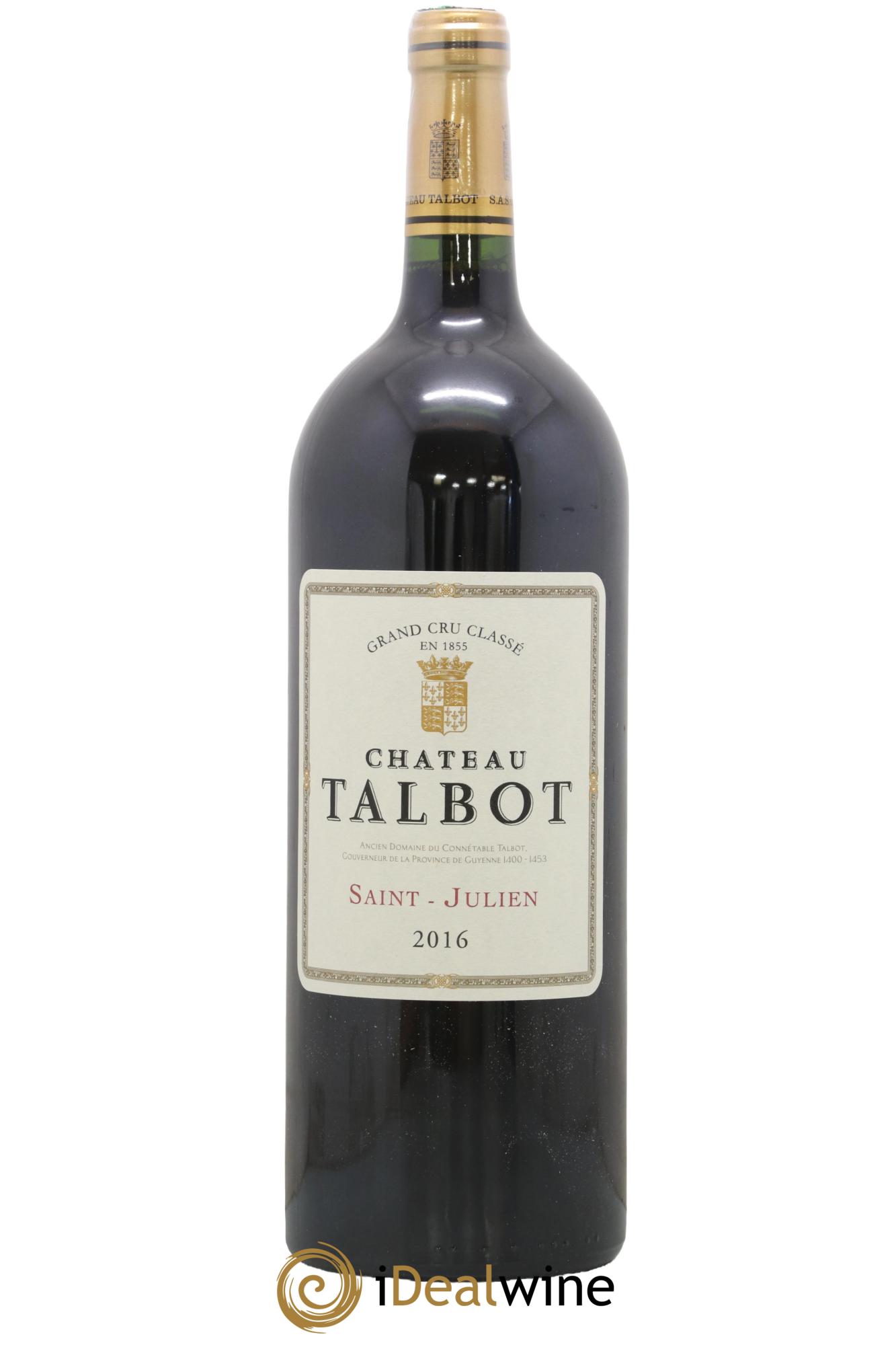 Château Talbot 4ème Grand Cru Classé 2016 - Lot of 1 magnum - 0