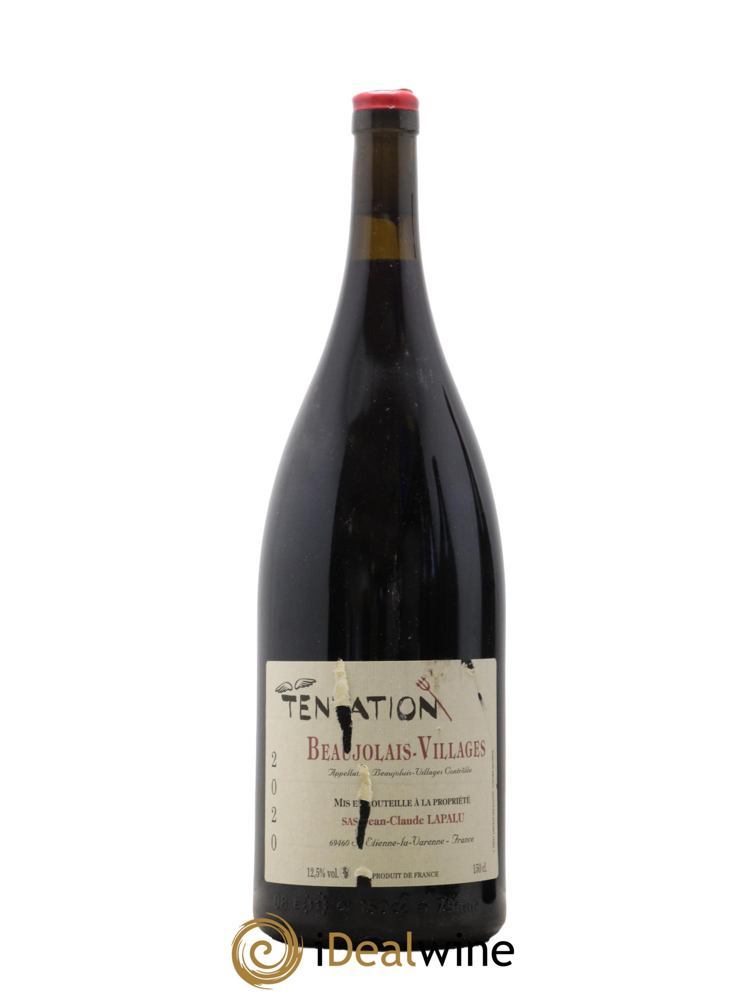 Beaujolais Villages Tentation Jean-Claude Lapalu 2020 - Lot de 1 magnum - 0