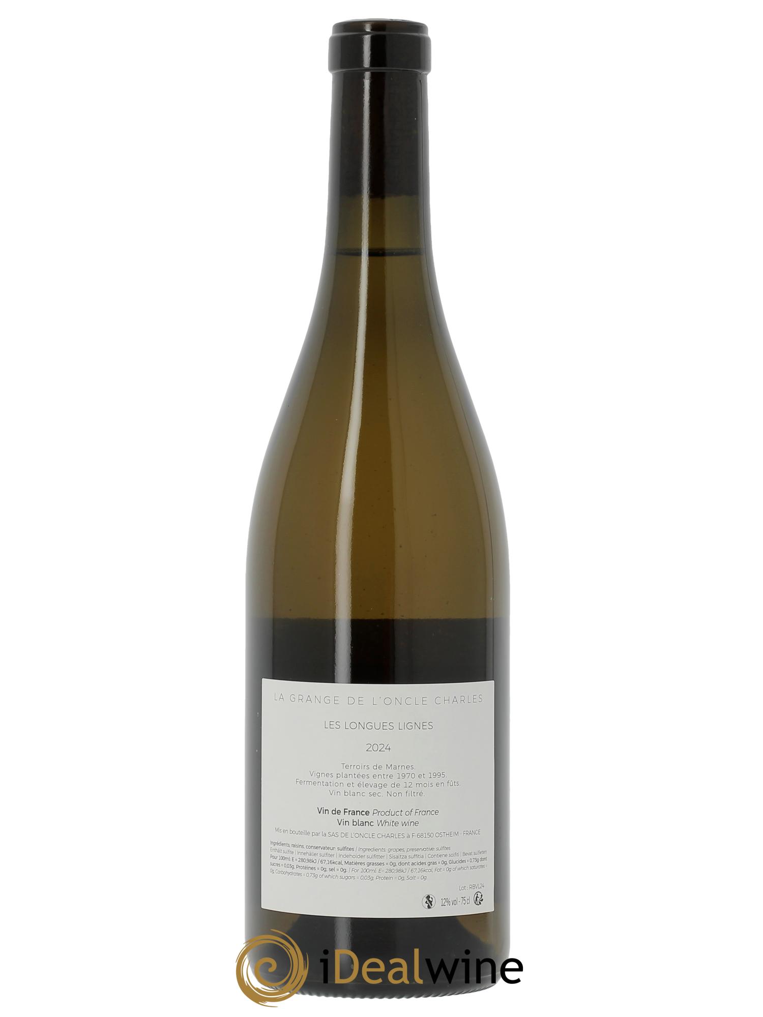 Alsace Les Longues Lignes La Grange de l'Oncle Charles  2024 - Lot of 1 bottle - 1