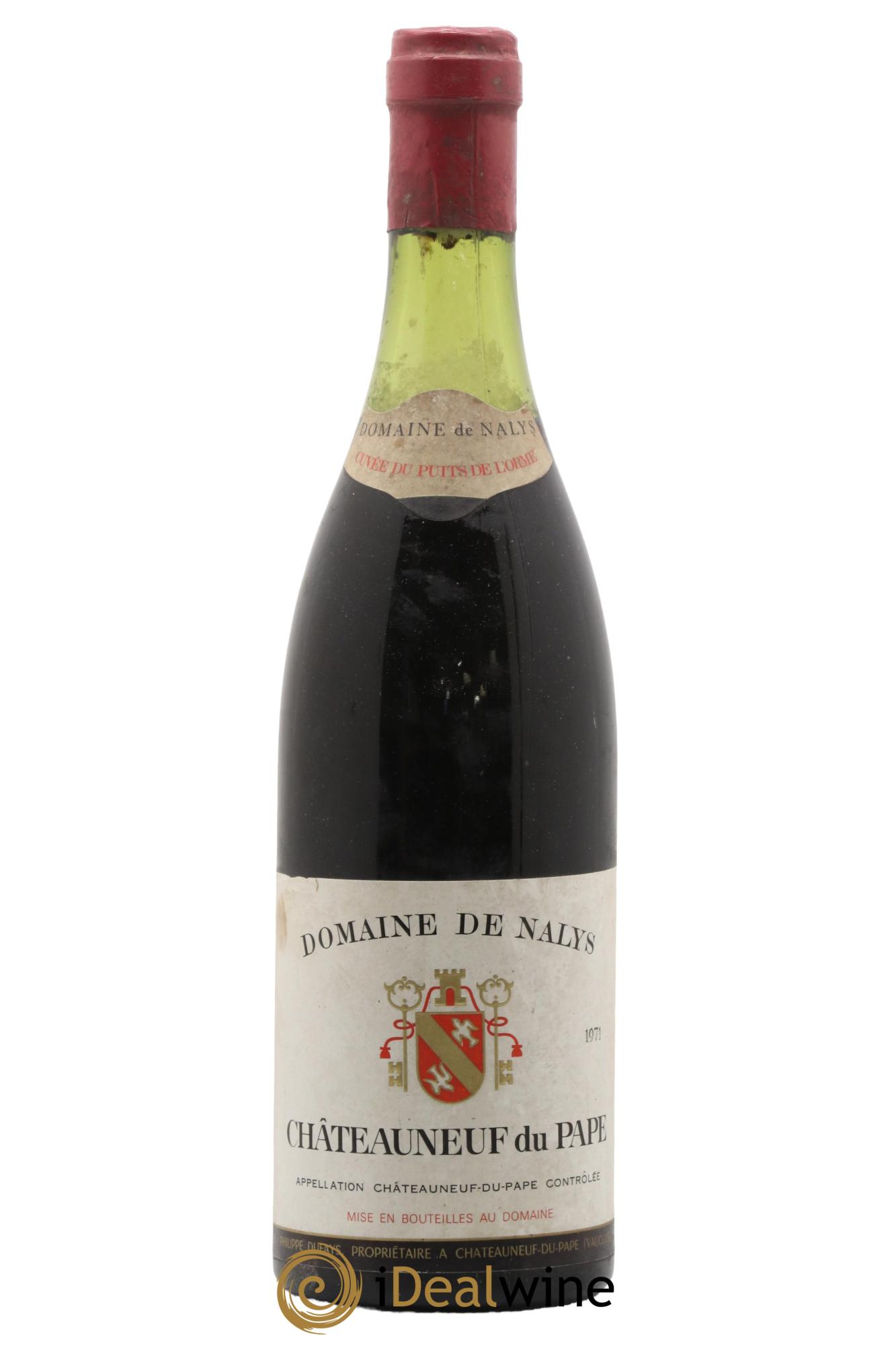 Châteauneuf-du-Pape Puits de L'Orme Nalys 1971 - Lot de 1 bouteille - 0