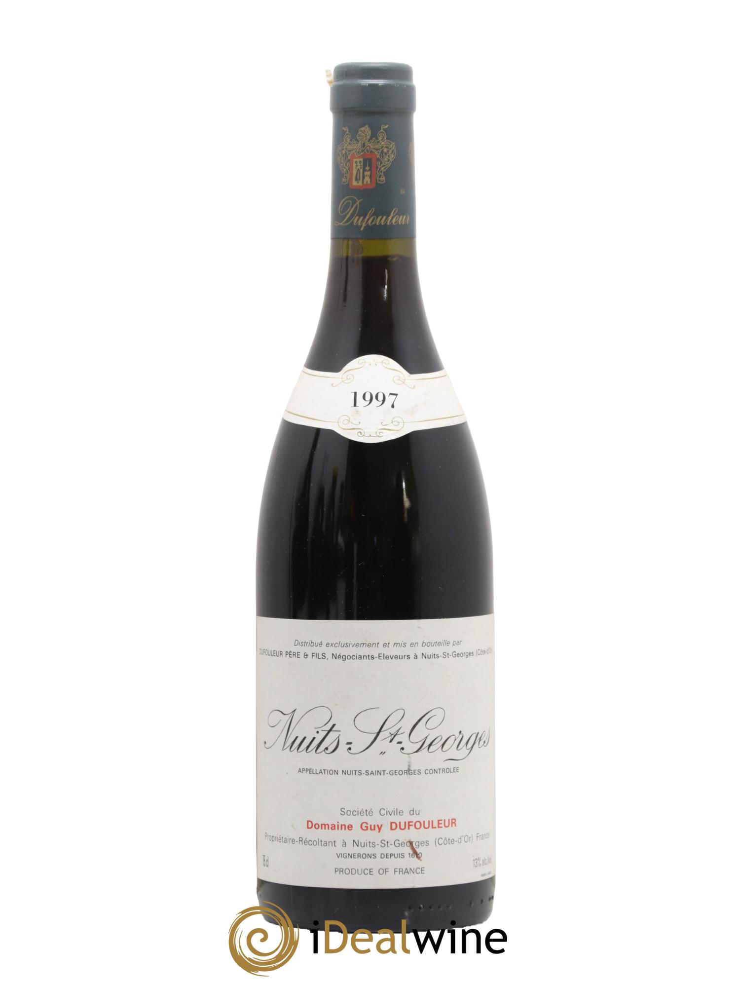 Nuits-Saint-Georges Domaine Guy Dufouleur 1997 - Lot de 1 bouteille - 0