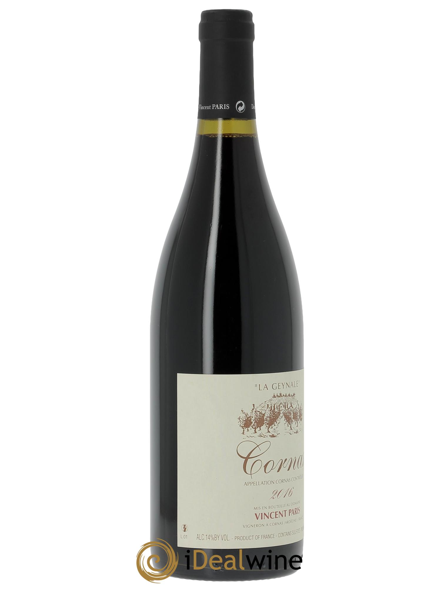 Cornas La Geynale Vincent Paris 2016 - Lot de 1 bouteille - 2