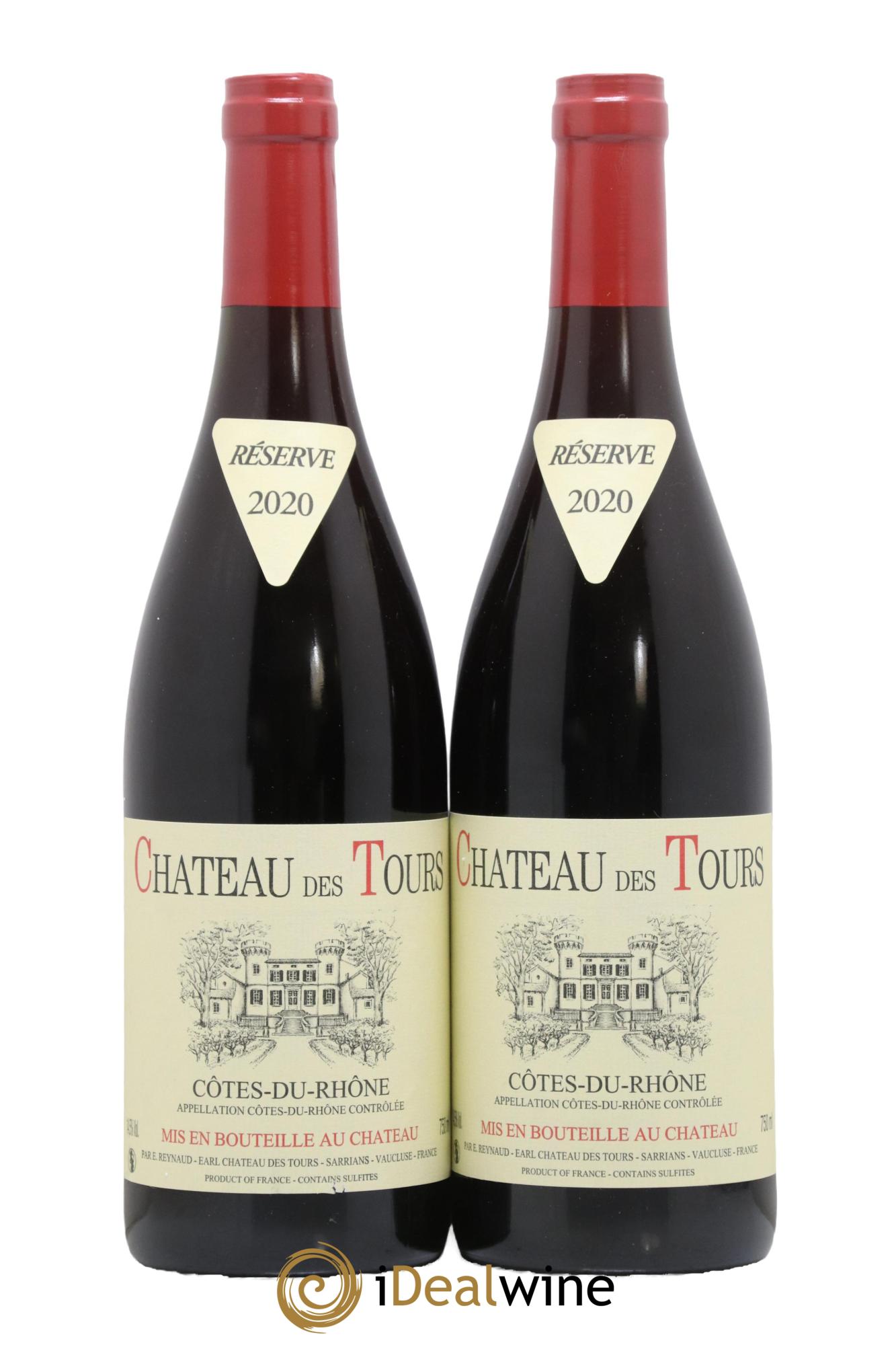 Côtes-du-Rhône Château des Tours Emmanuel Reynaud 2020 - Lot de 2 bouteilles - 0