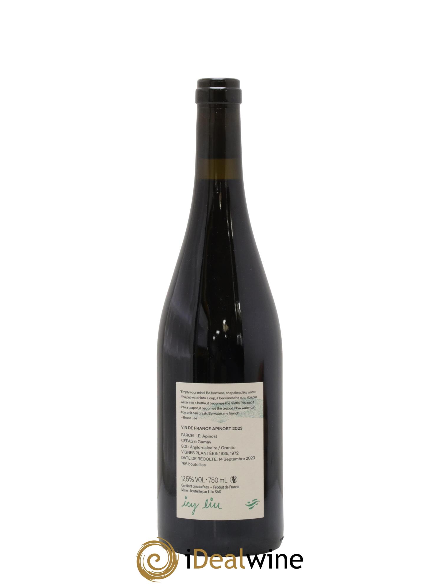 Vin de France Apinost Icy Liu 2022 - Lot de 1 bouteille - 1