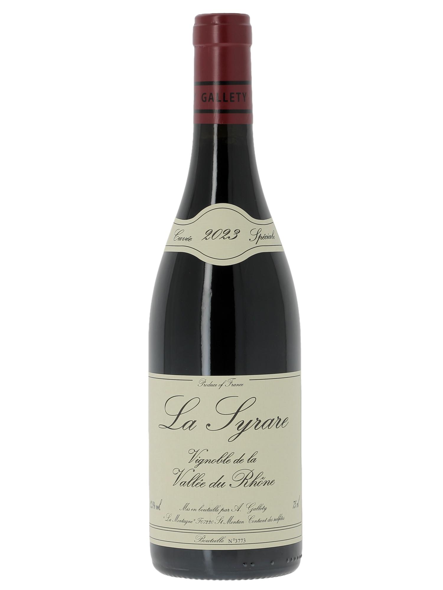Côtes du Vivarais La Syrare Gallety (Domaine) 2023 - Posten von 1 Flasche - 0