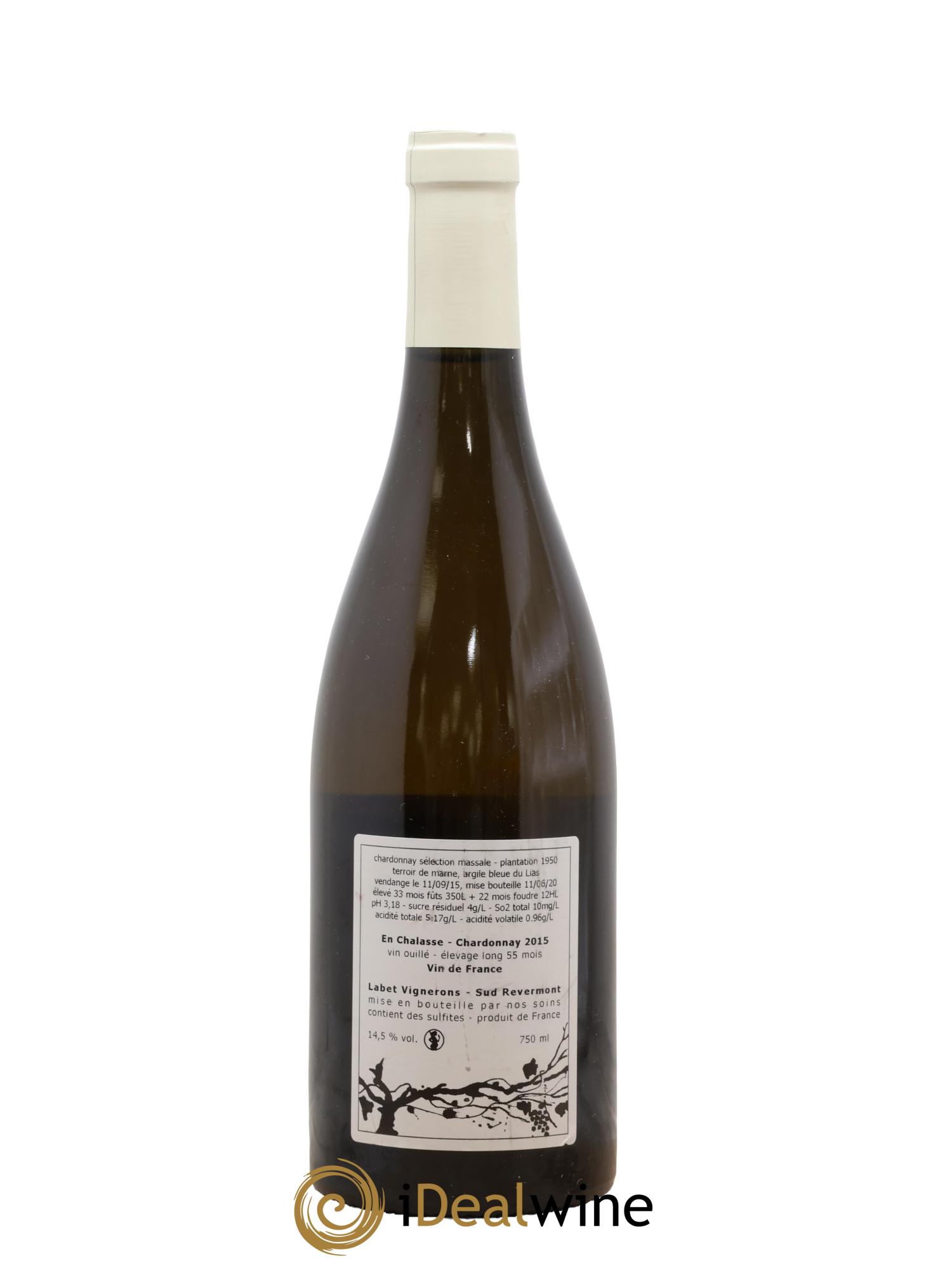 Côtes du Jura Chardonnay en Chalasse Elevage Long 55 mois Domaine Labet 2015 - Posten von 1 Flasche - 1
