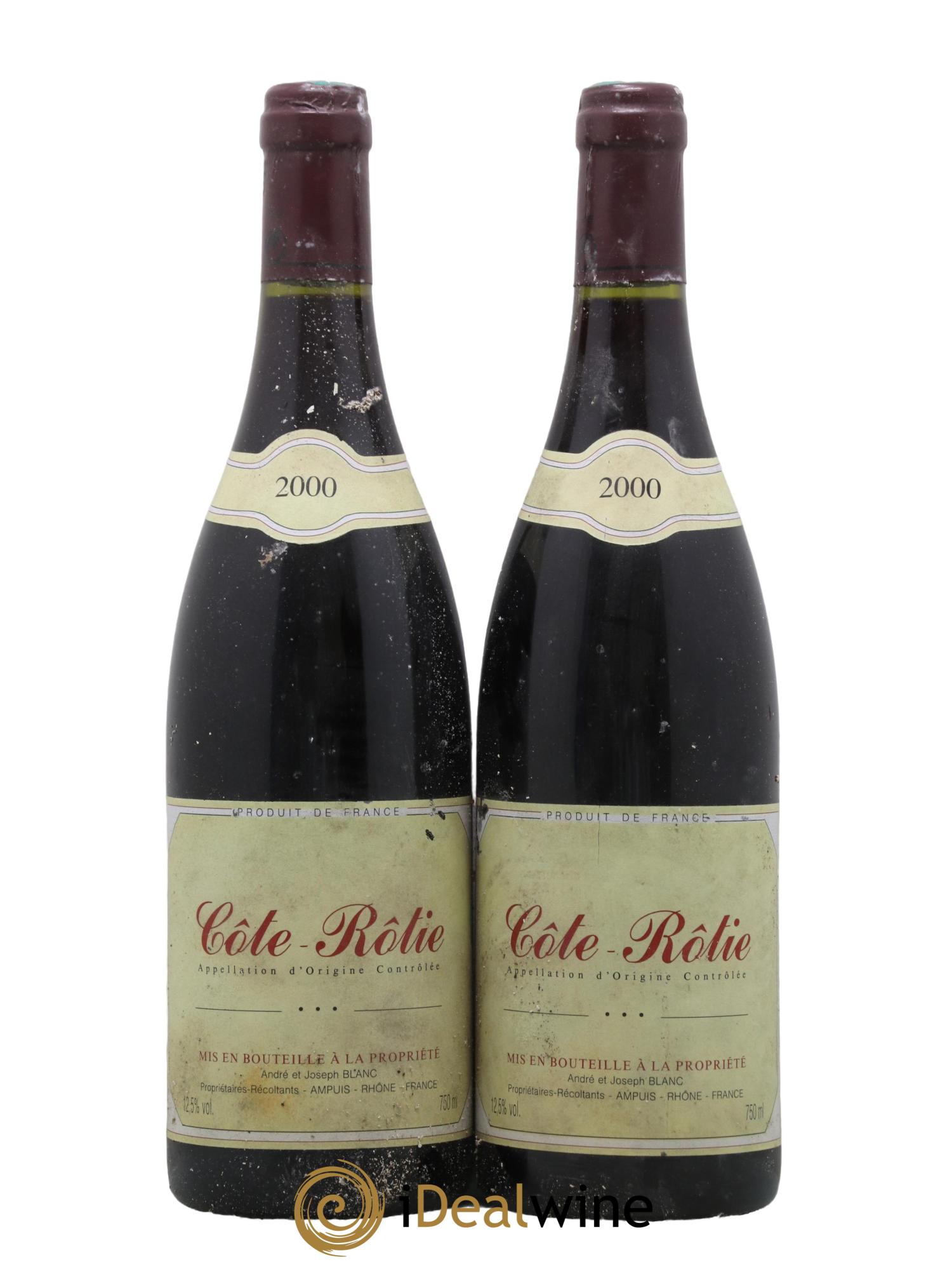 Côte-Rôtie Domaine Joseph Blanc 2000 - Lot de 2 bouteilles - 0