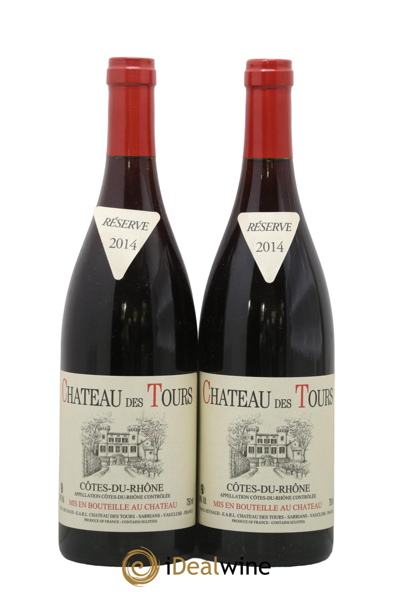 Côtes-du-Rhône Château des Tours Emmanuel Reynaud 2014 - Lot de 2 bouteilles - 0