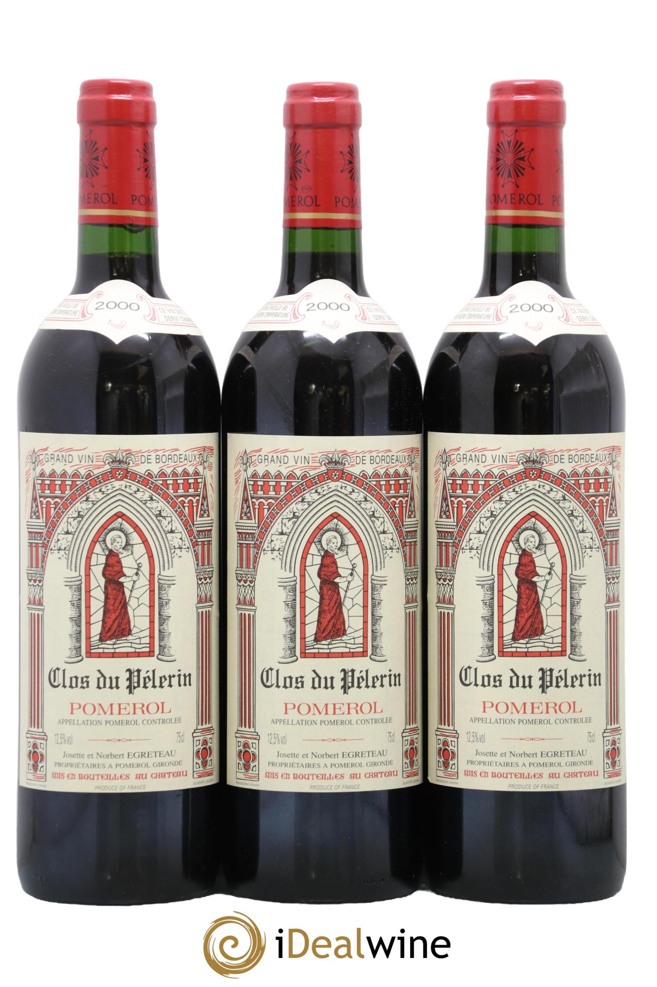 Clos du Pèlerin 2000 - Posten von 3 Flaschen - 0