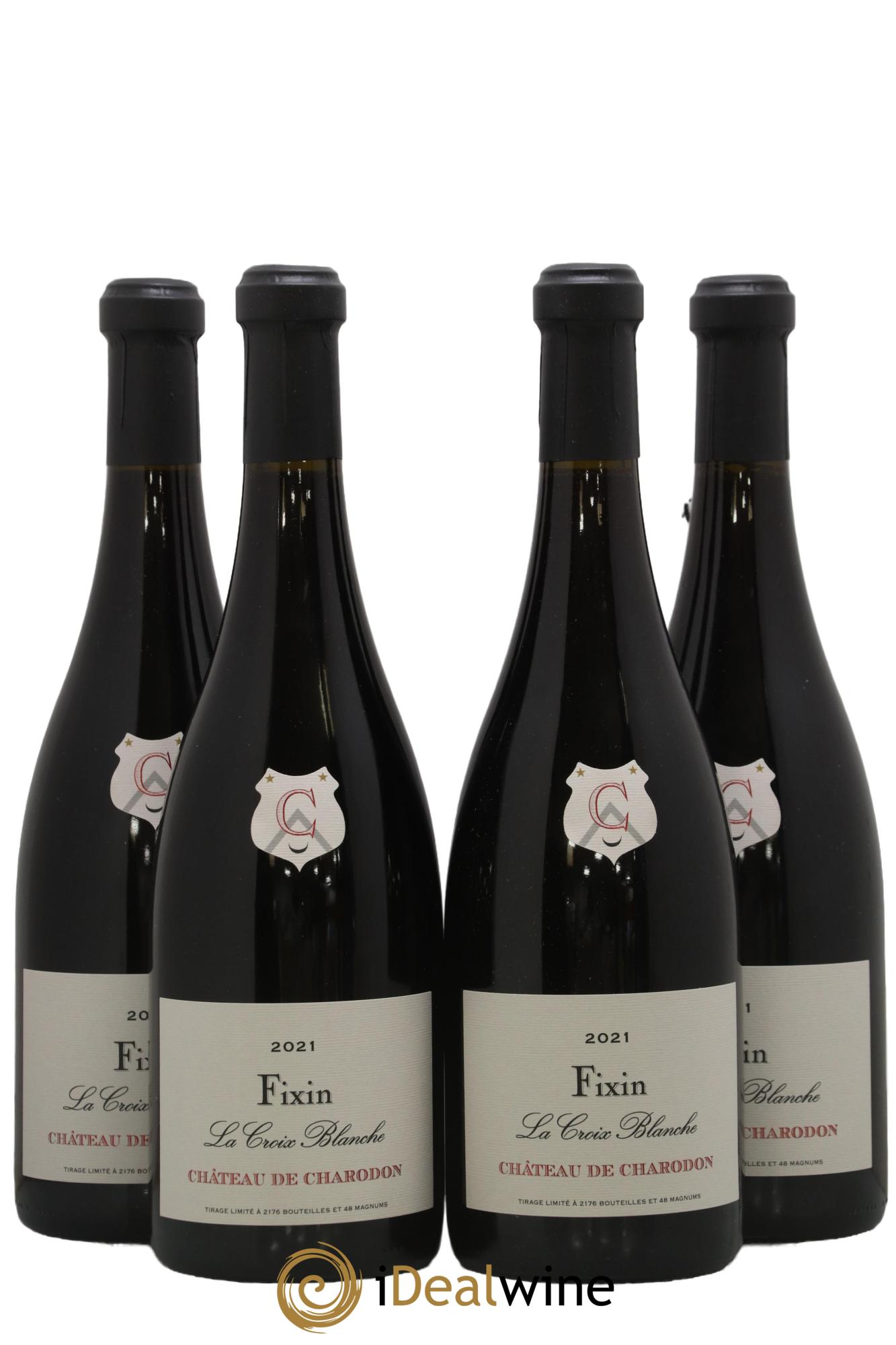 Fixin 1er Cru La Croix Blanche Château Charodon 2021 - Lot de 4 bouteilles - 0