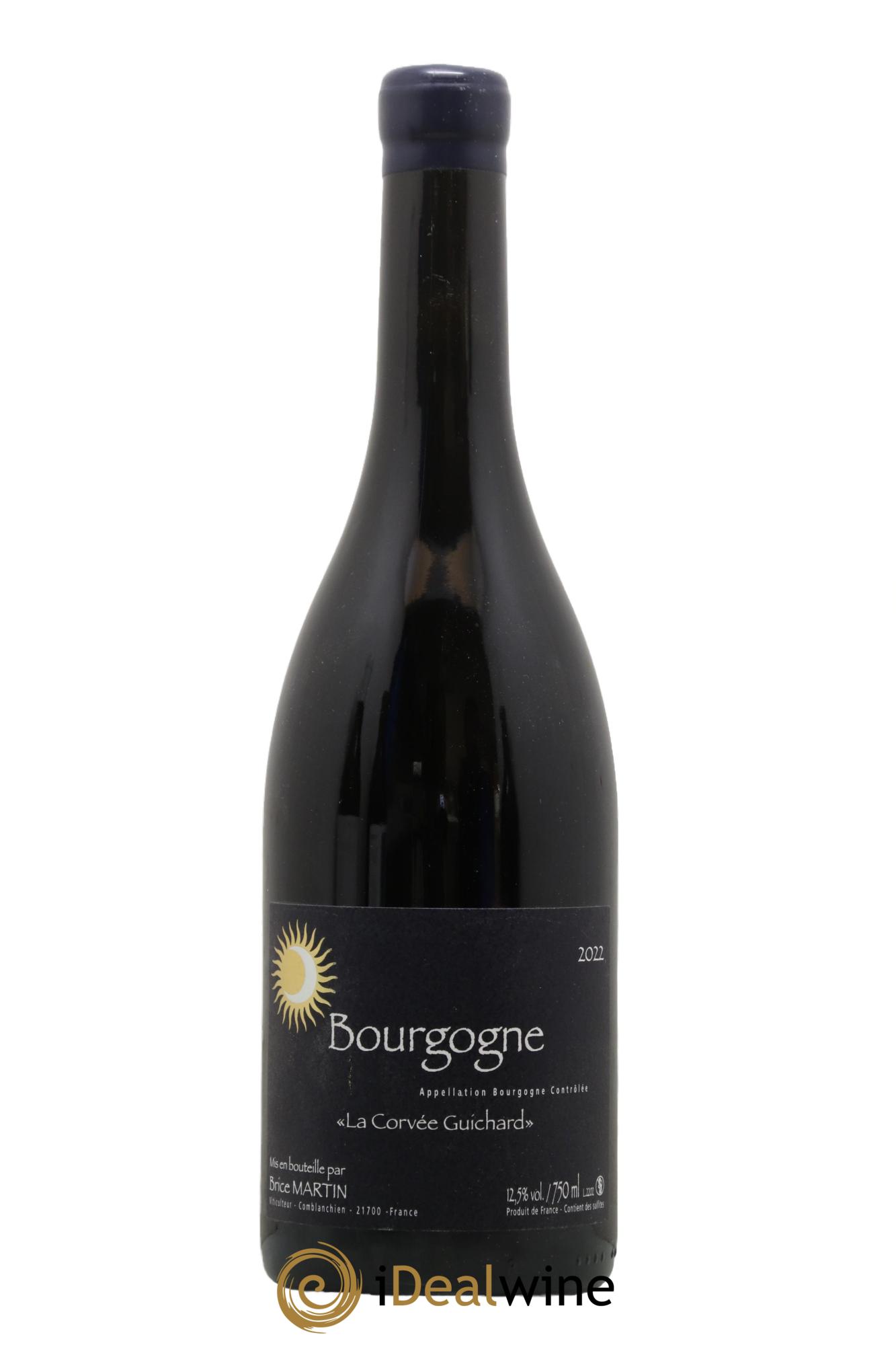 Bourgogne La Corvée Guichard Rouge Brice Martin 2022 - Lot de 1 bouteille - 0