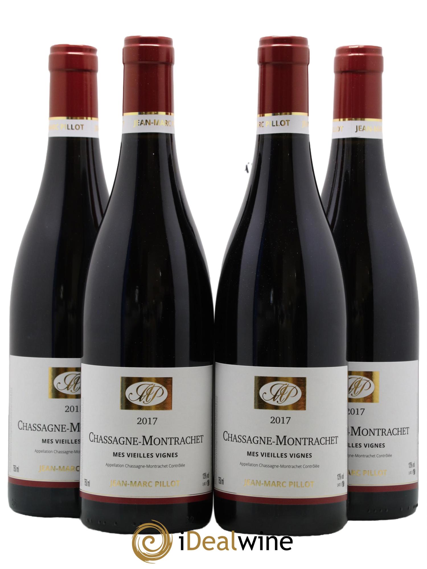 Chassagne-Montrachet Vieilles Vignes Jean-Marc Pillot et Fils (Domaine) 2017 - Lot de 4 bouteilles - 0
