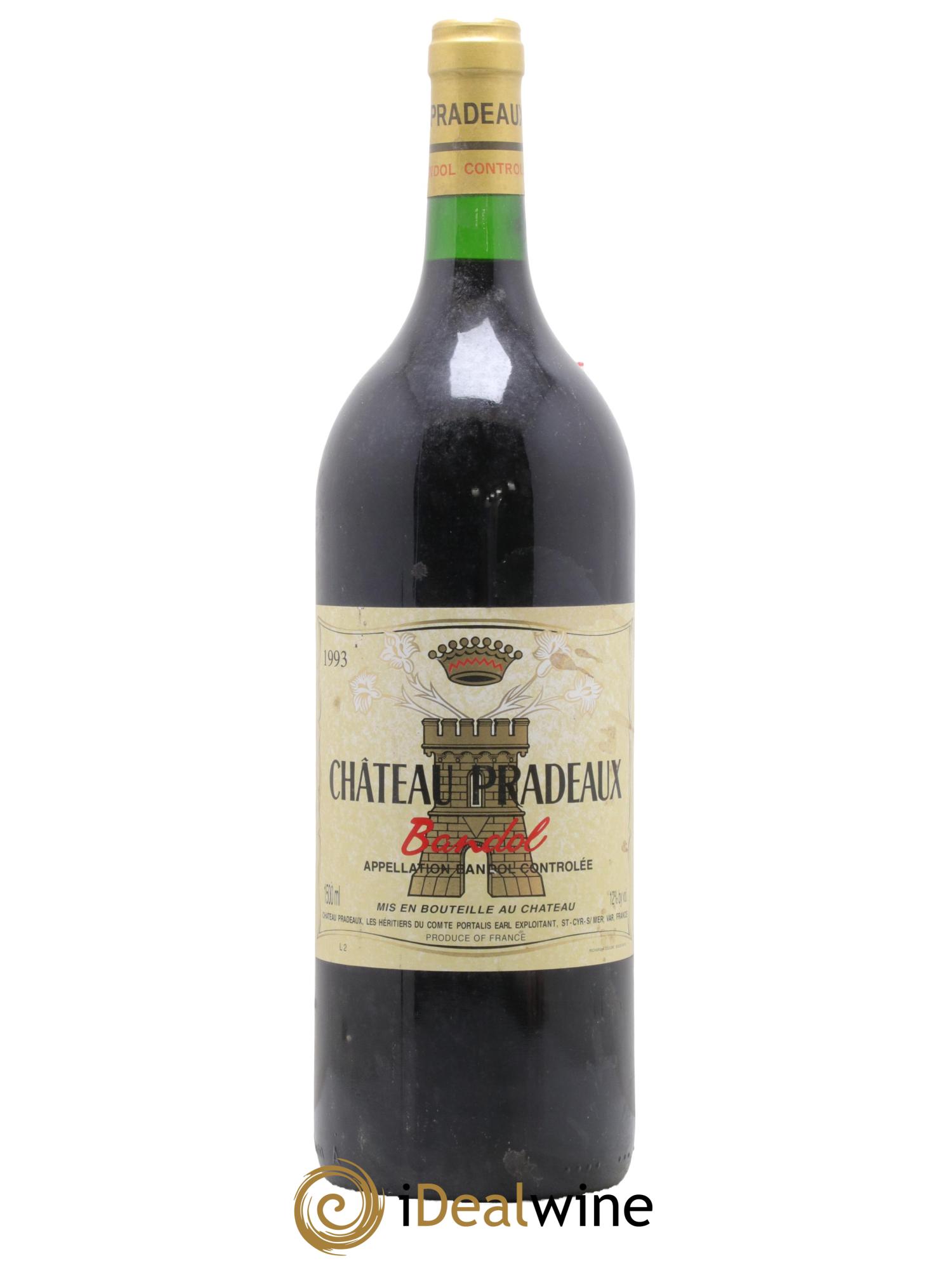 Bandol Château Pradeaux Famille Portalis 1993 - Lot de 1 magnum - 0