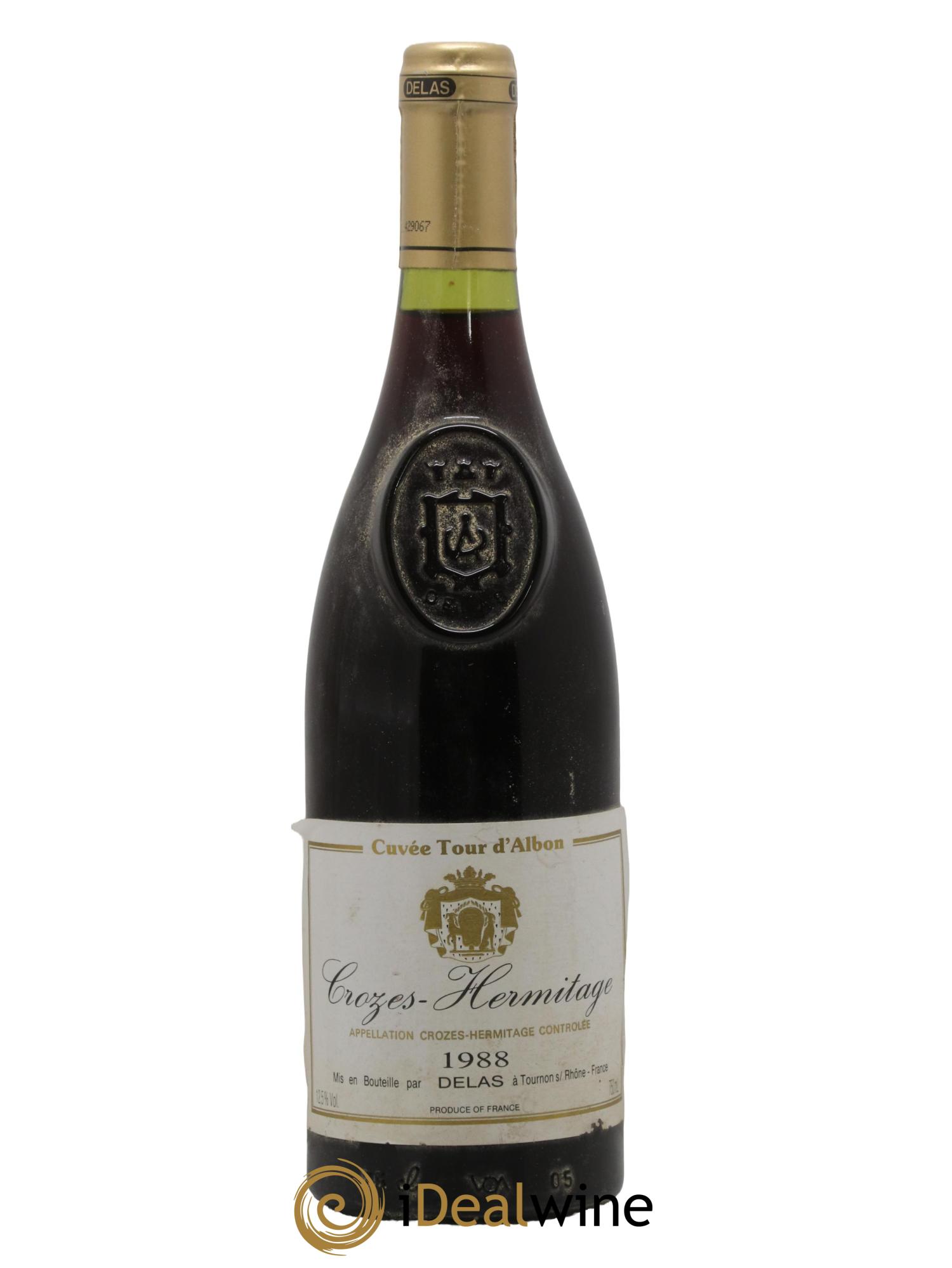 Crozes-Hermitage Tour d'Albon Delas Frères 1988 - Lot de 1 bouteille - 0