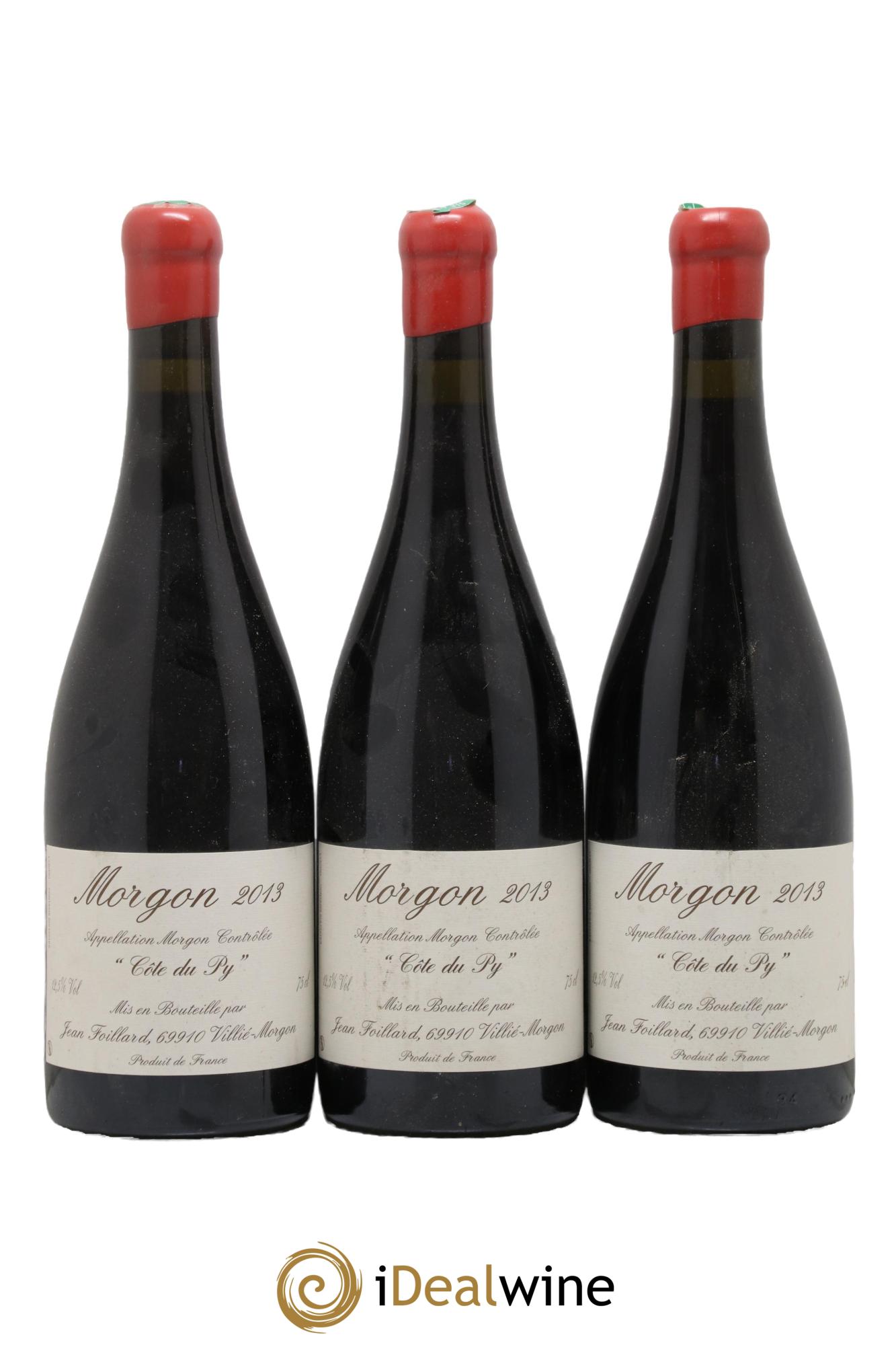 Morgon Côte du Py Jean Foillard 2013 - Lot de 3 bouteilles - 0