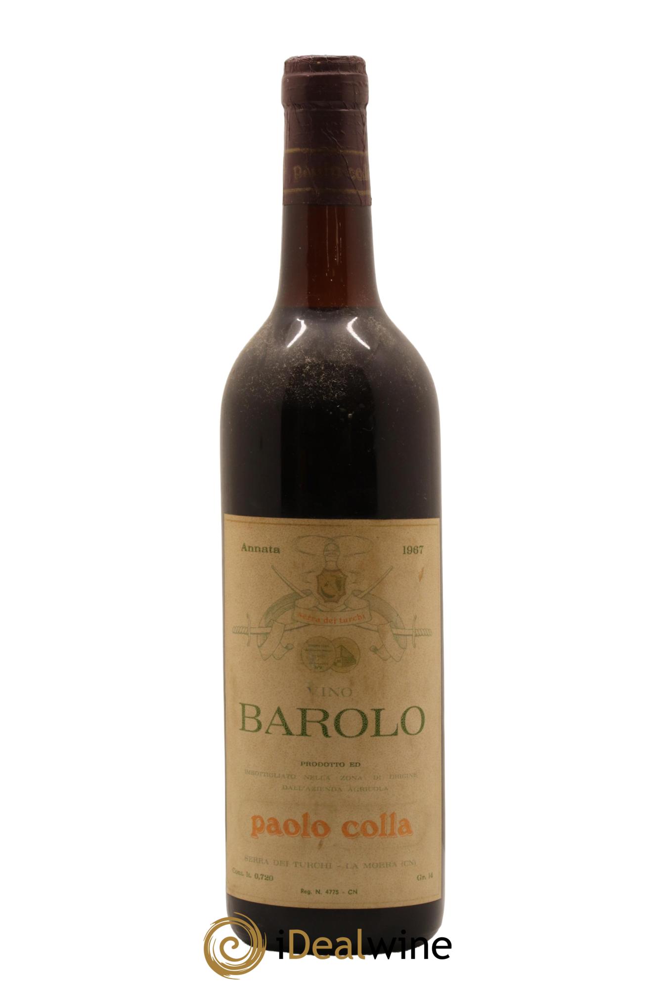 Barolo Paolo Colla 1967 - Posten von 1 Flasche - 0