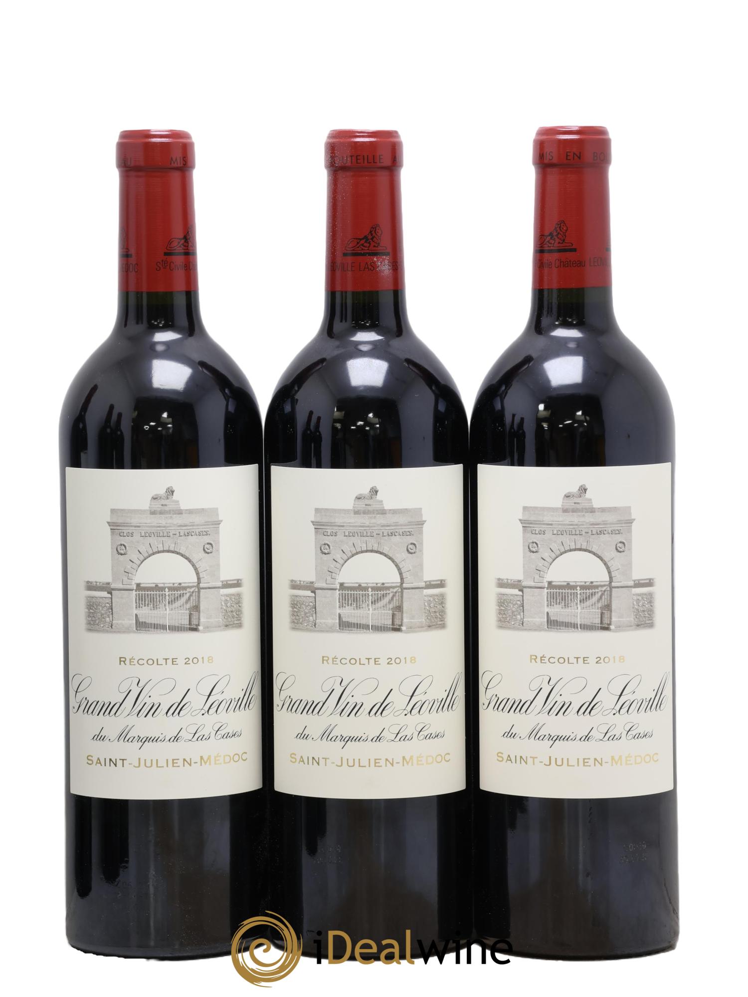 Château Léoville Las Cases 2ème Grand Cru Classé 2018 - Lot de 6 bouteilles - 1