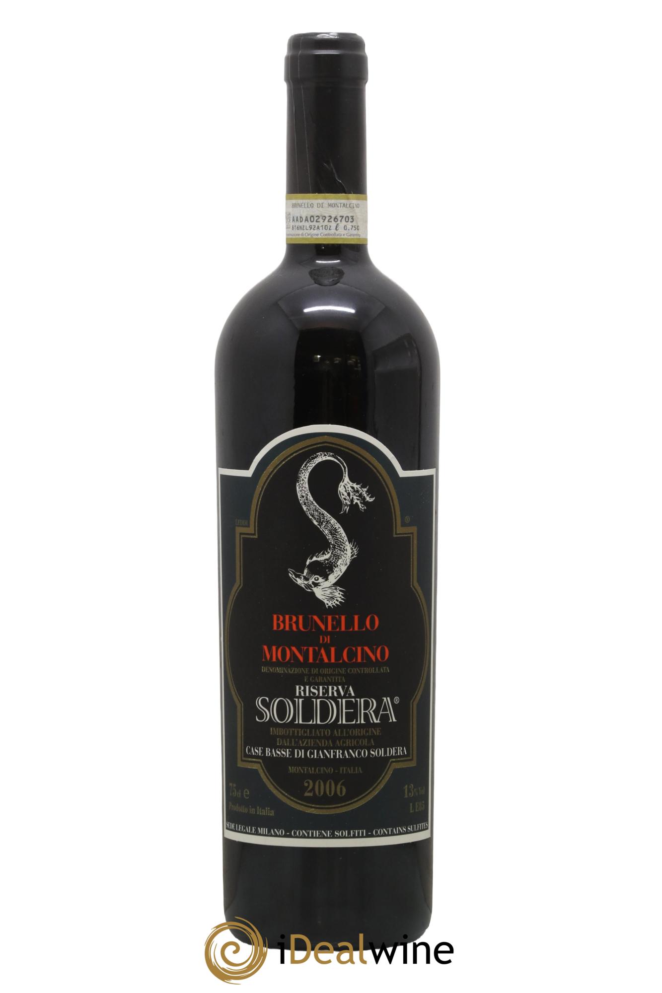 Brunello di Montalcino DOCG Riserva Soldera Case Basse - Gianfranco Soldera 2006 - Lot de 1 bouteille - 0
