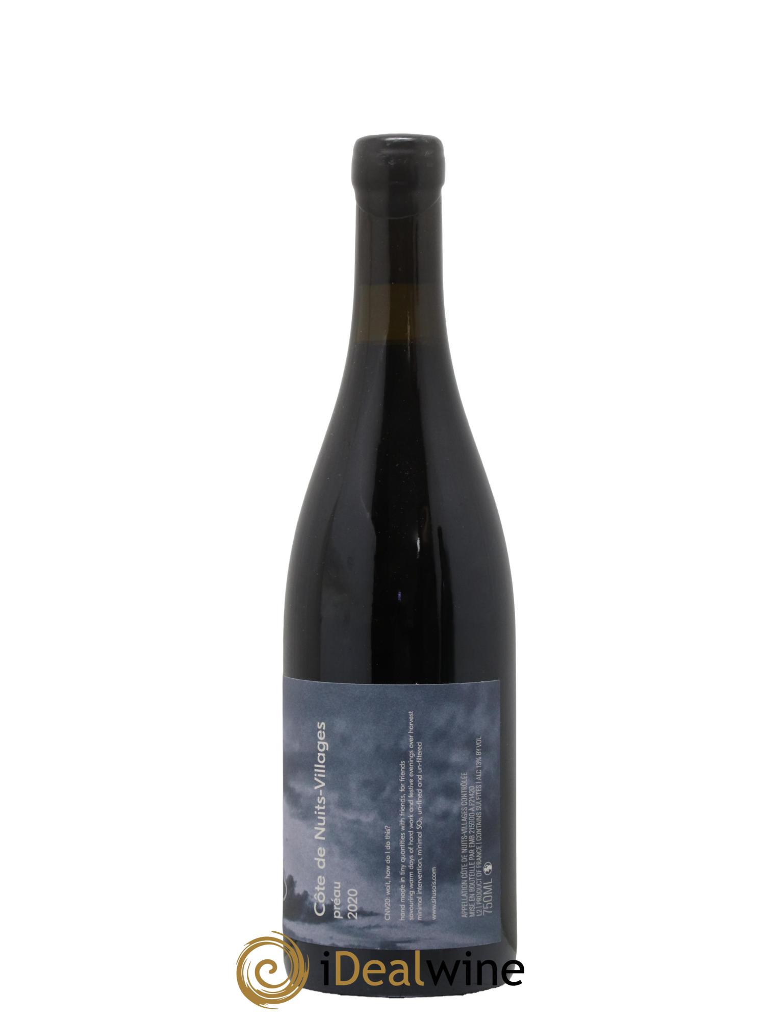 Côtes de Nuits-Villages Préau Si Tu Sais 2020 - Lot de 1 bouteille - 1