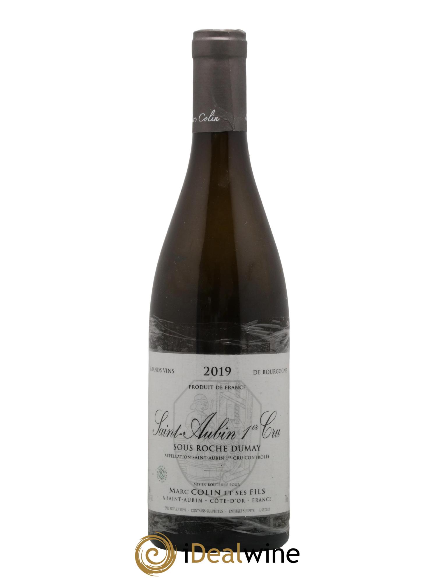 Saint-Aubin 1er Cru Sous Roche Dumay Marc Colin et Fils 2019 - Lot de 1 bouteille - 0