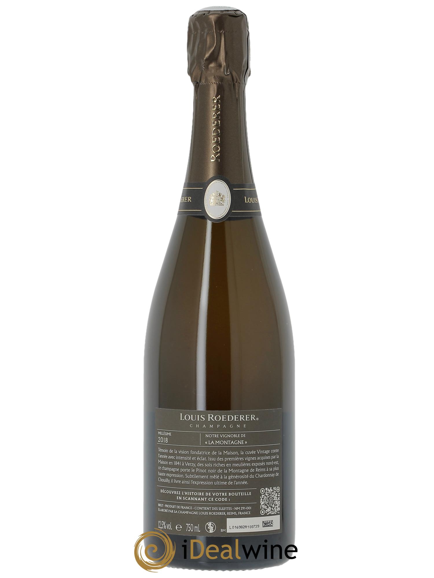 Millésimé Brut Louis Roederer 2018 - Lot de 1 bouteille - 2
