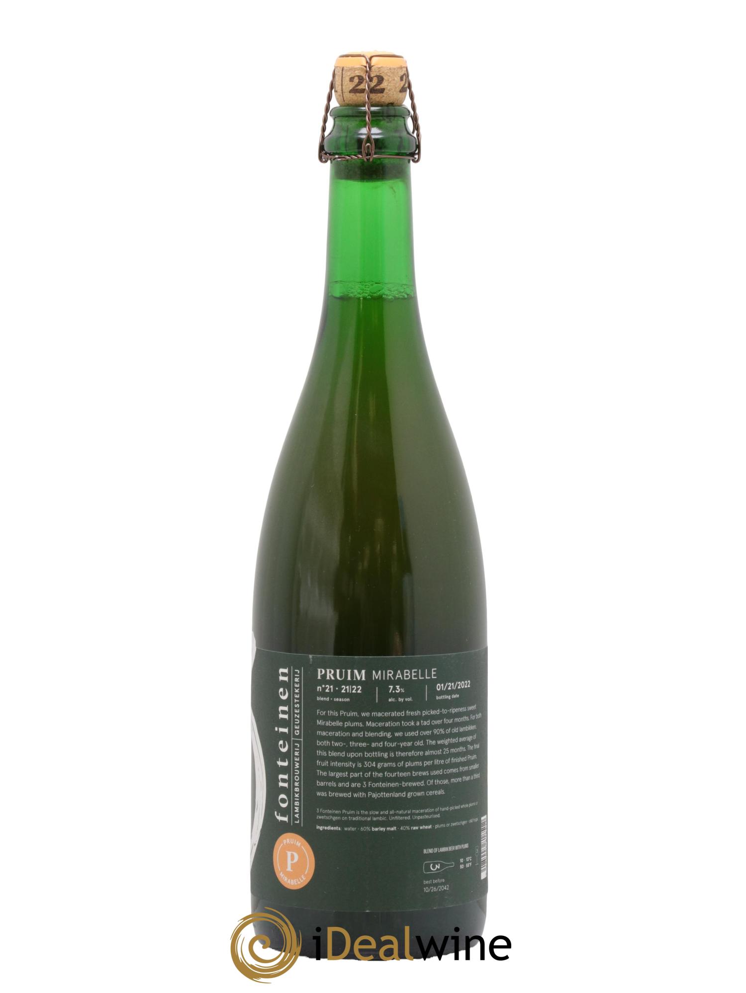 Bière 3 Fonteinen Mirabelle (season 21|22) Blend n° 21 - Lot de 1 bouteille - 1