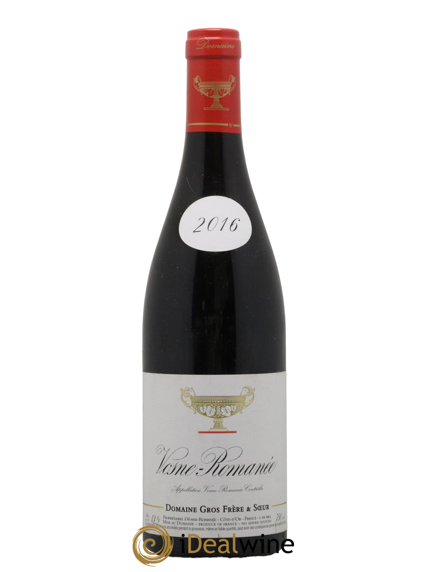 Vosne-Romanée Gros Frère & Soeur 2016 - Lot de 1 bouteille - 0