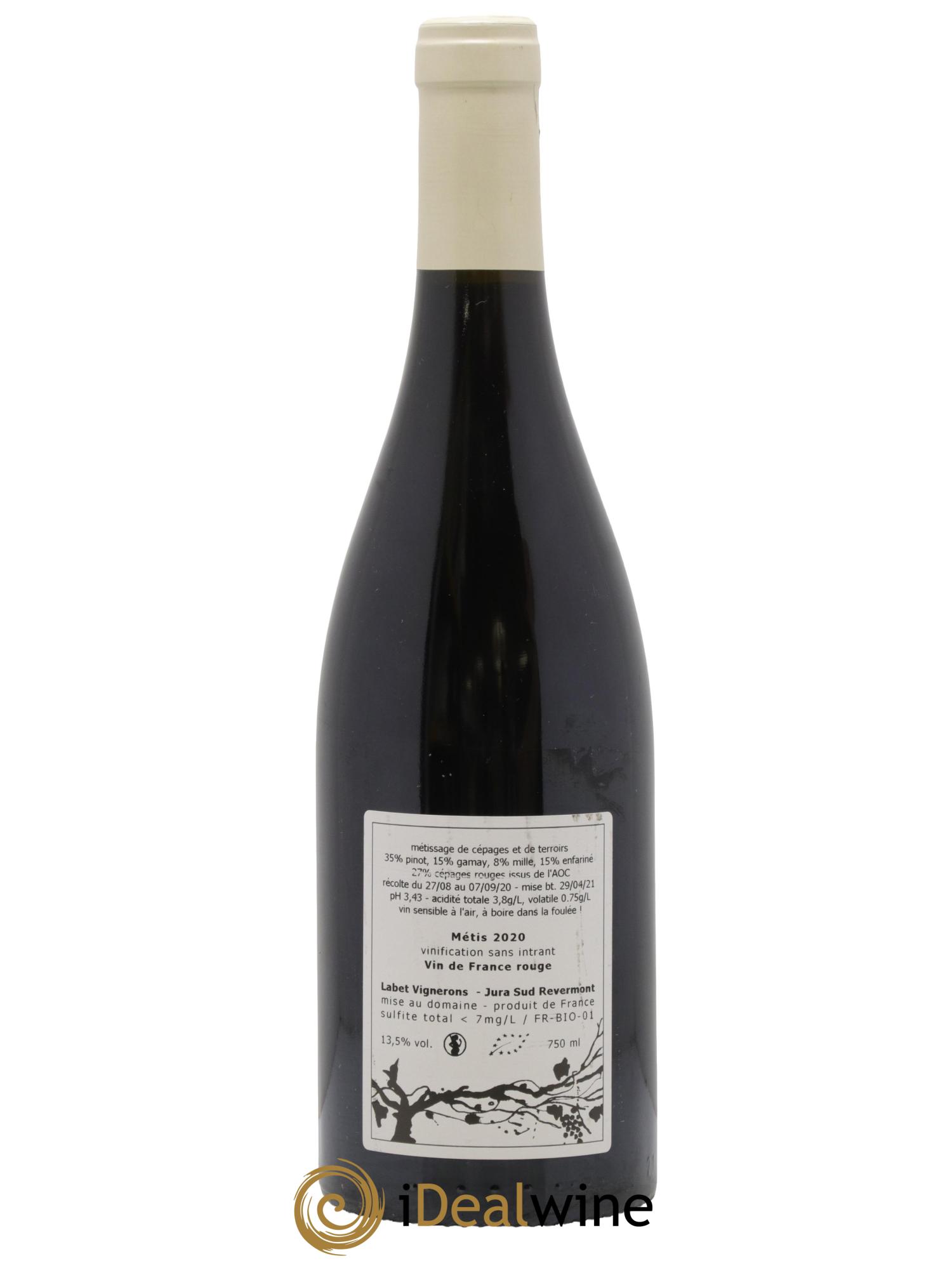 Vin de France Métis Romain - Julien - Charline Labet 2020 - Posten von 1 Flasche - 1