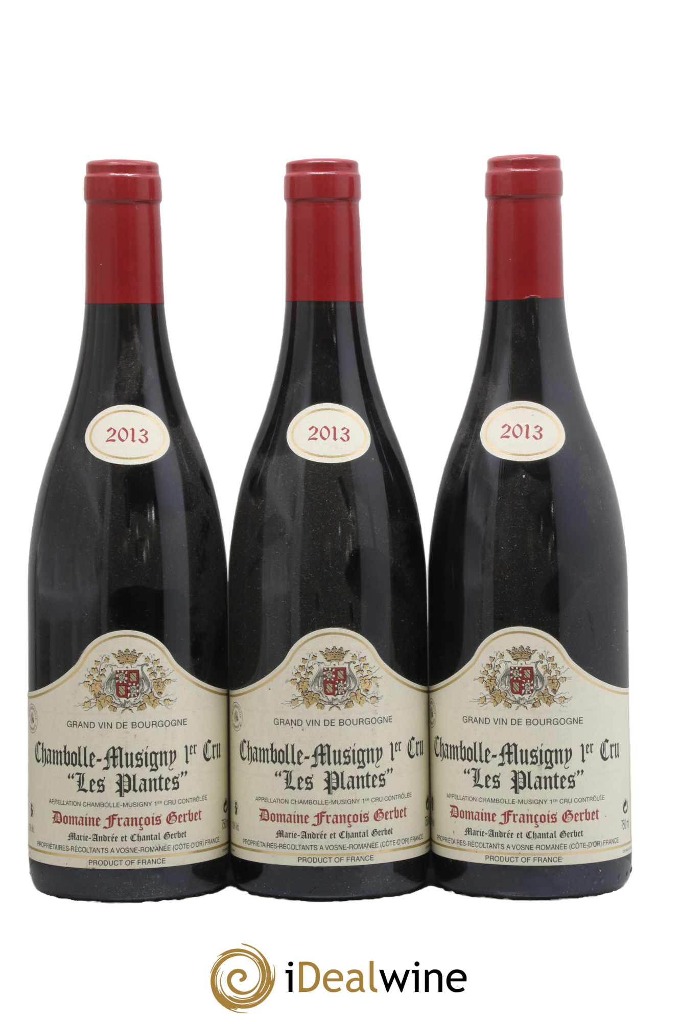 Chambolle-Musigny 1er Cru Les Plantes - François Gerbet 2013 - Lotto di 3 bottiglie - 0