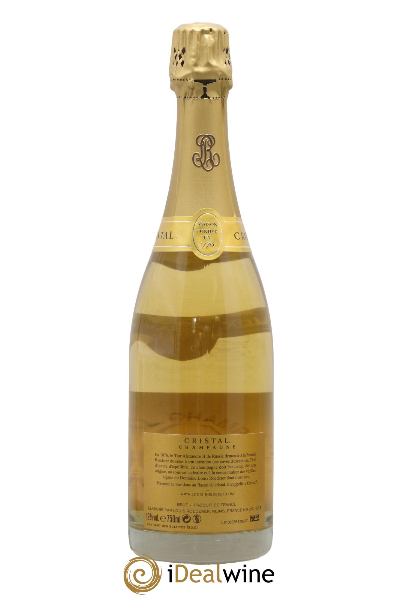 Cristal Louis Roederer 2012 - Posten von 1 Flasche - 2