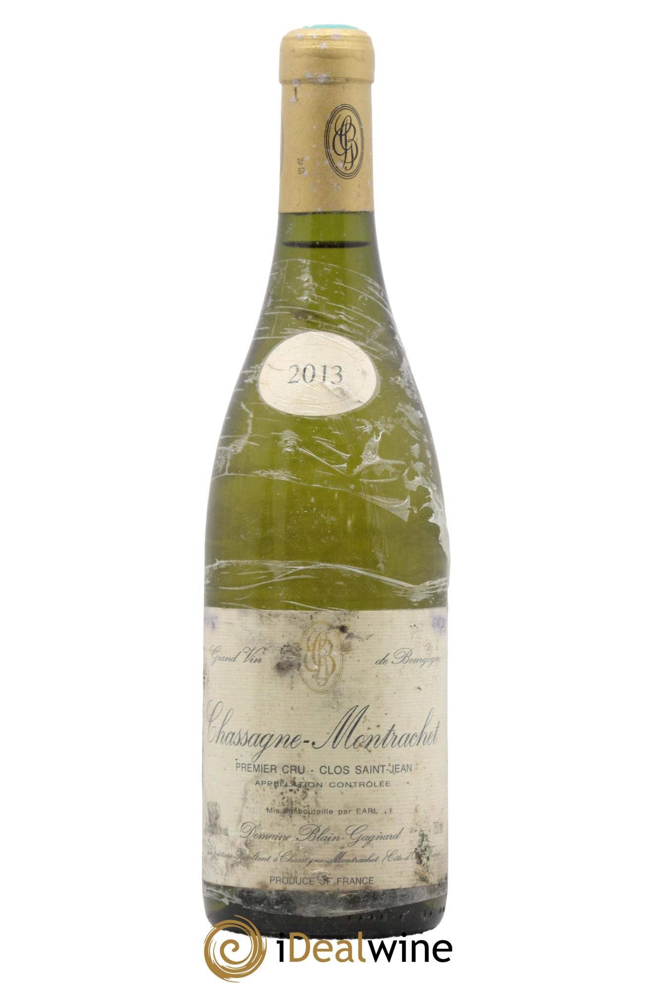 Chassagne-Montrachet 1er Cru Clos Saint-Jean Blain-Gagnard (Domaine) Clos St Jean Blain-gagnard 2013 - Lot de 1 bouteille - 0