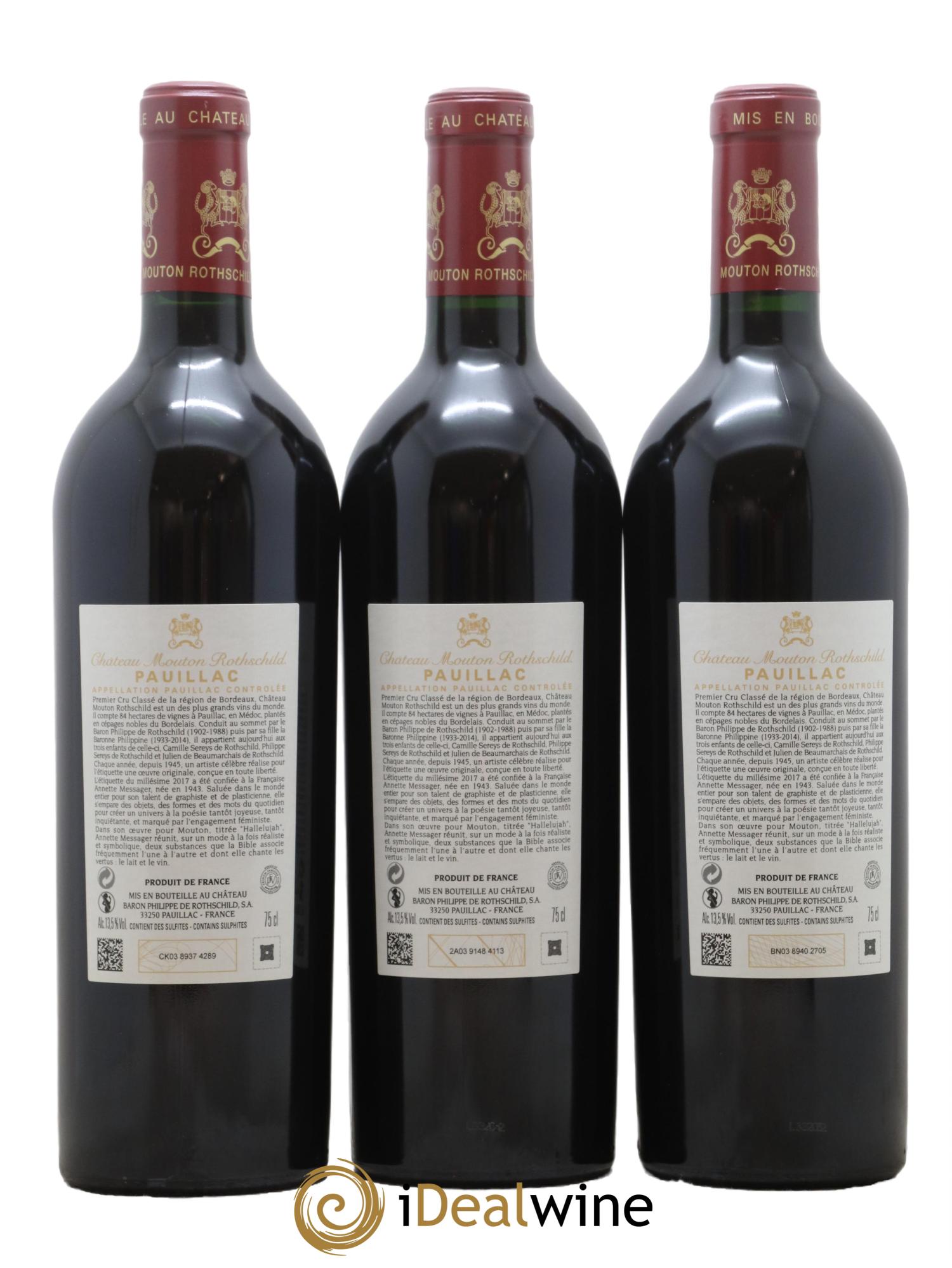 Château Mouton Rothschild 1er Grand Cru Classé  2017 - Lot of 6 bottles - 4