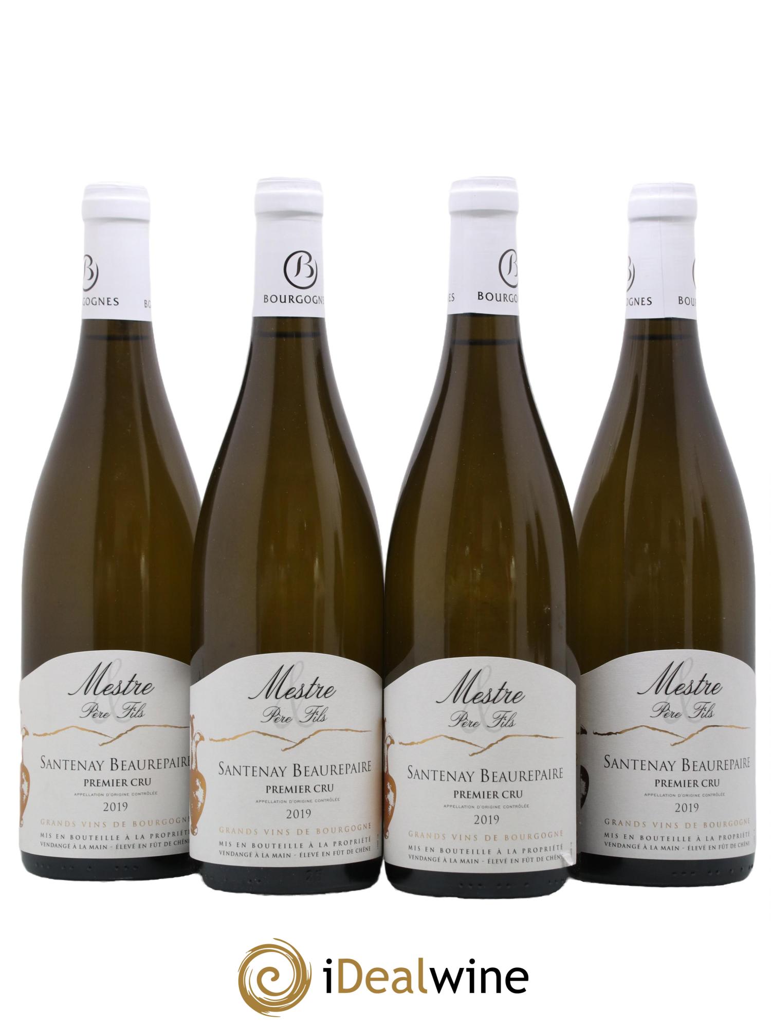 Santenay 1er Cru Beaurepaire Mestre 2019 - Lot de 4 bouteilles - 0