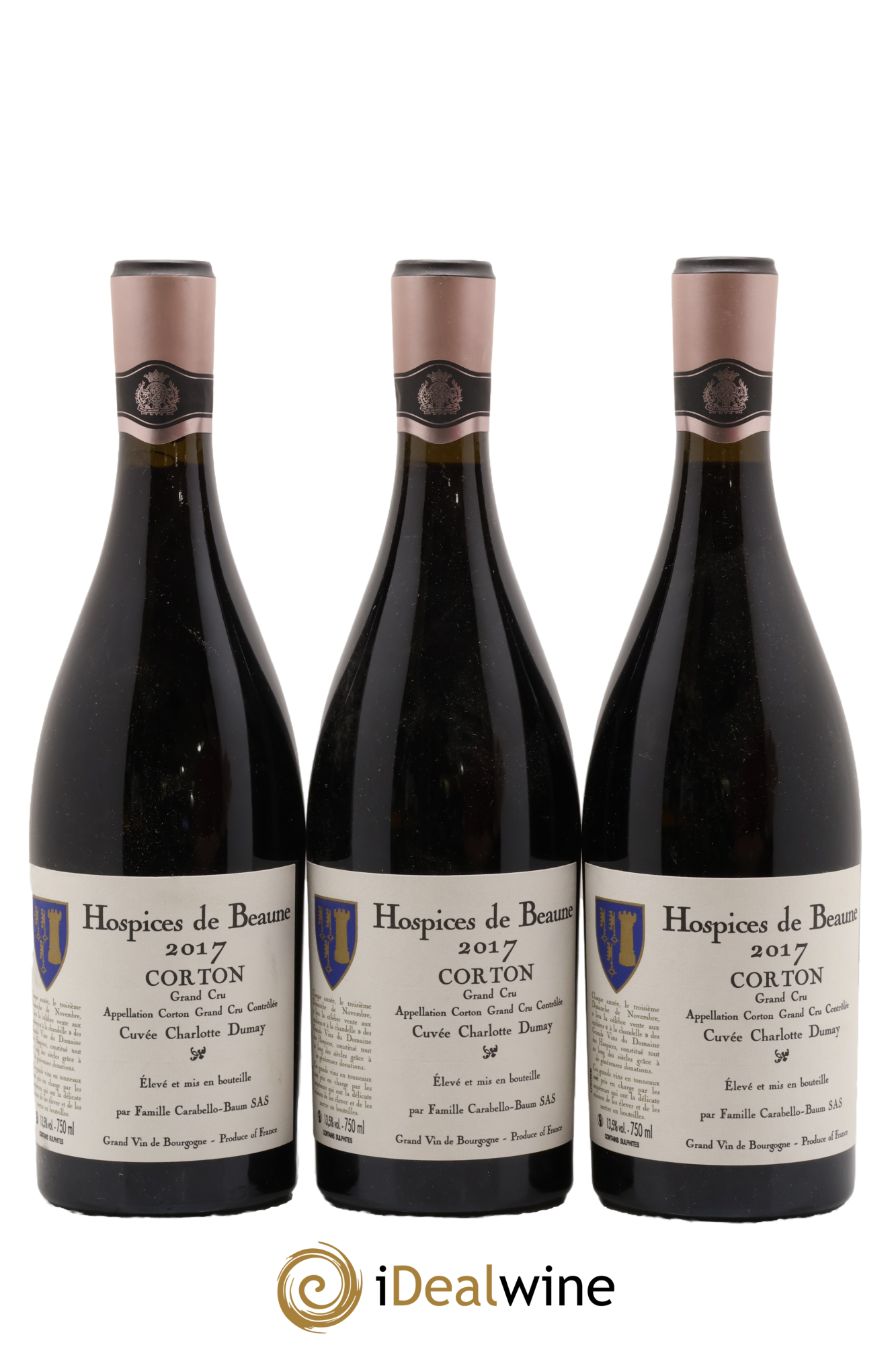 Corton Grand Cru 2017 - Lote de 3 botellas - 0