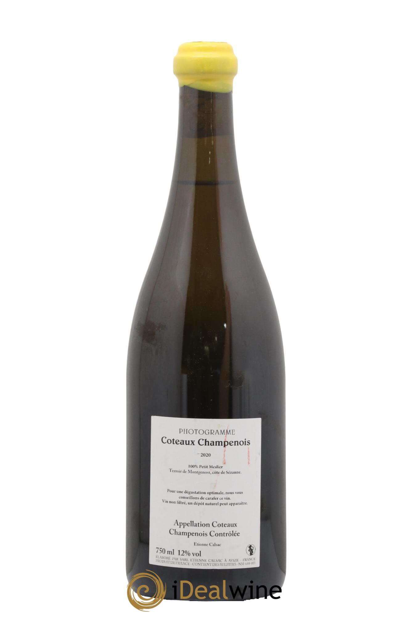 Coteaux Champenois Photogramme Etienne Calsac 2020 - Lotto di 1 bottiglia - 1