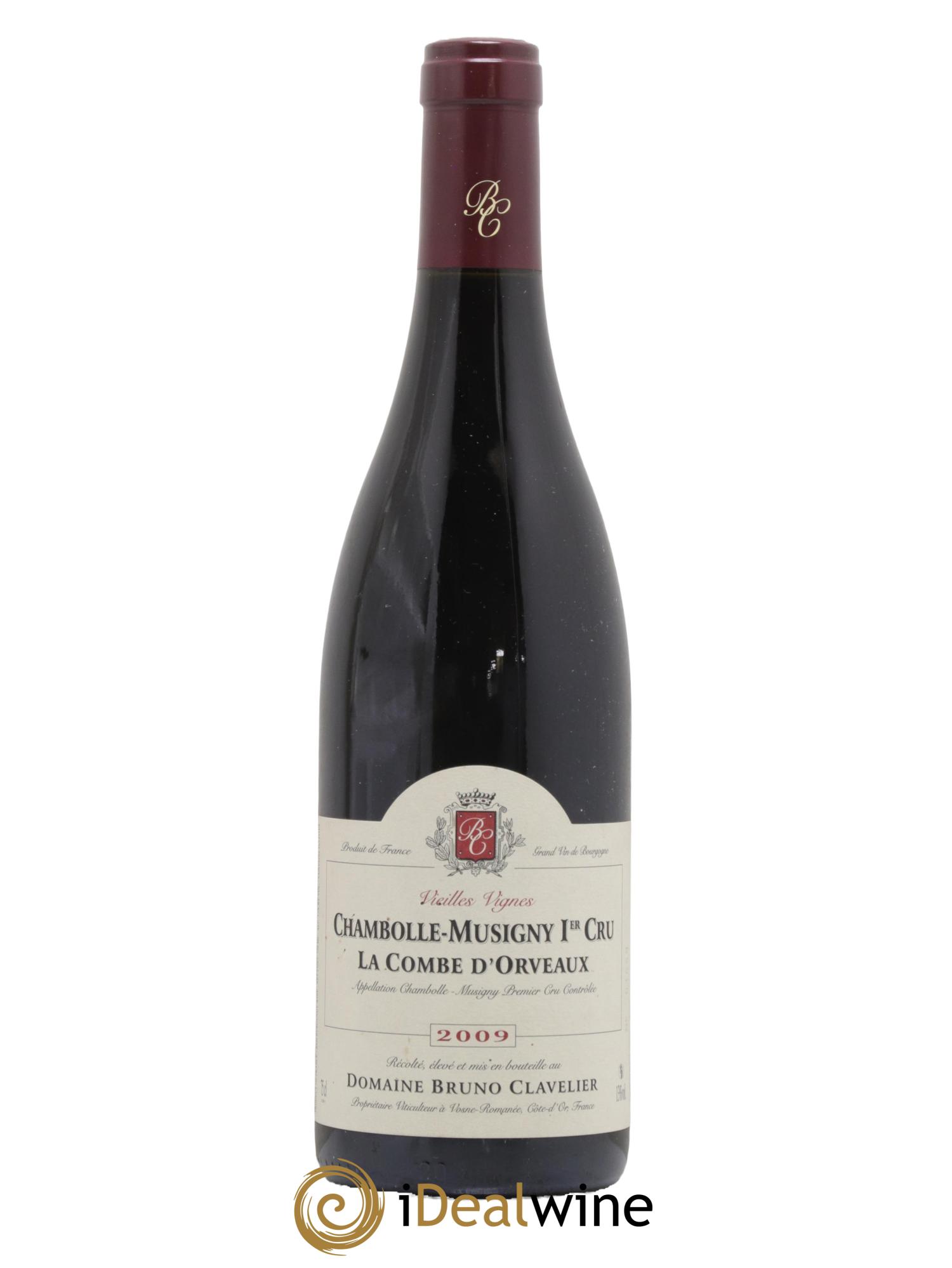 Chambolle-Musigny 1er Cru La Combe d'Orveaux Vieilles Vignes Bruno Clavelier 2009 - Lot de 1 bouteille - 0