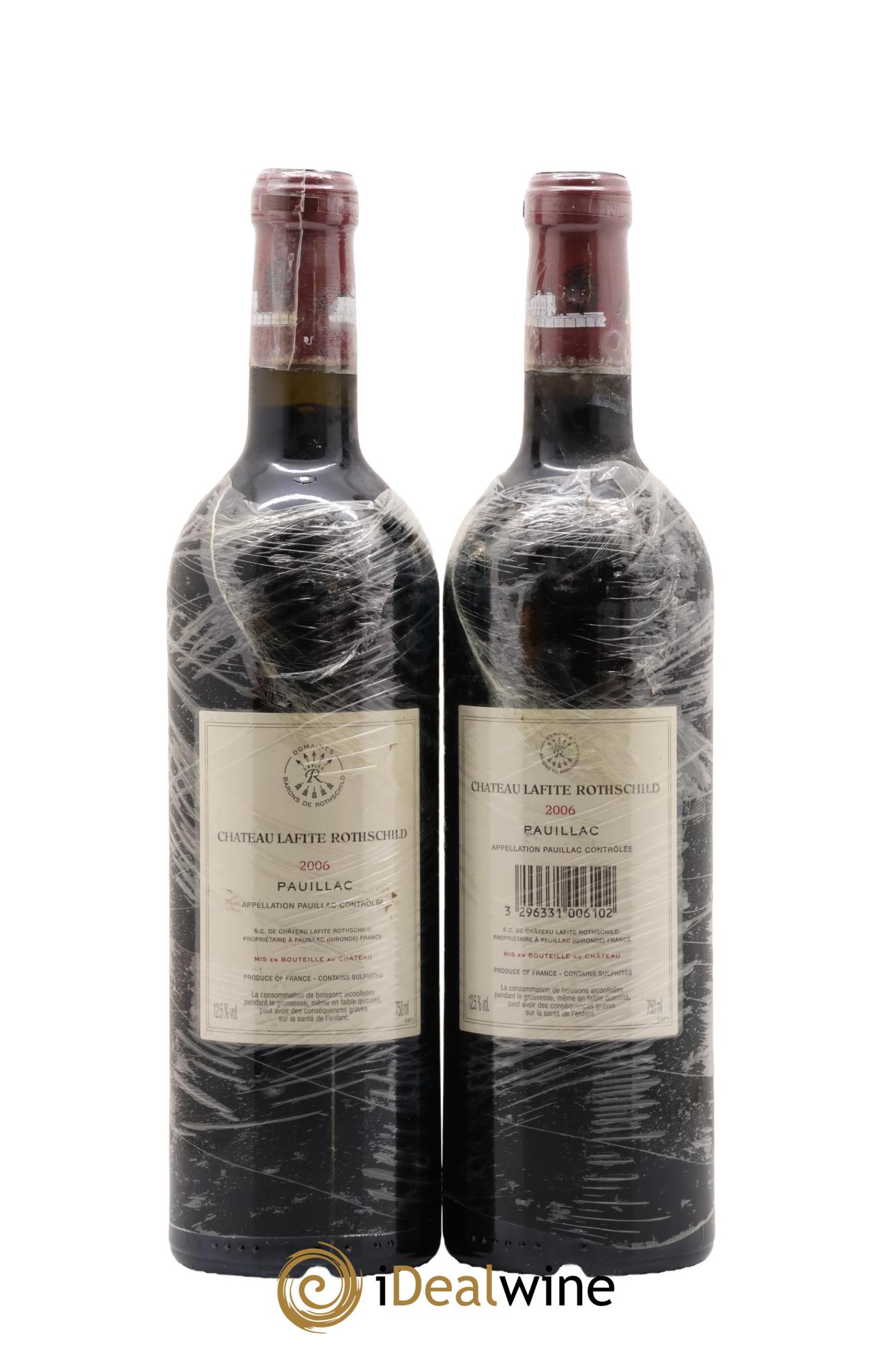 Château Lafite Rothschild 1er Grand Cru Classé 2006 - Lot of 2 bottles - 1