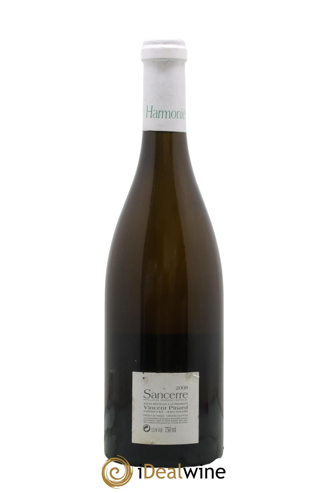 Sancerre Harmonie Vincent Pinard 2008 - Lot de 1 bouteille - 1