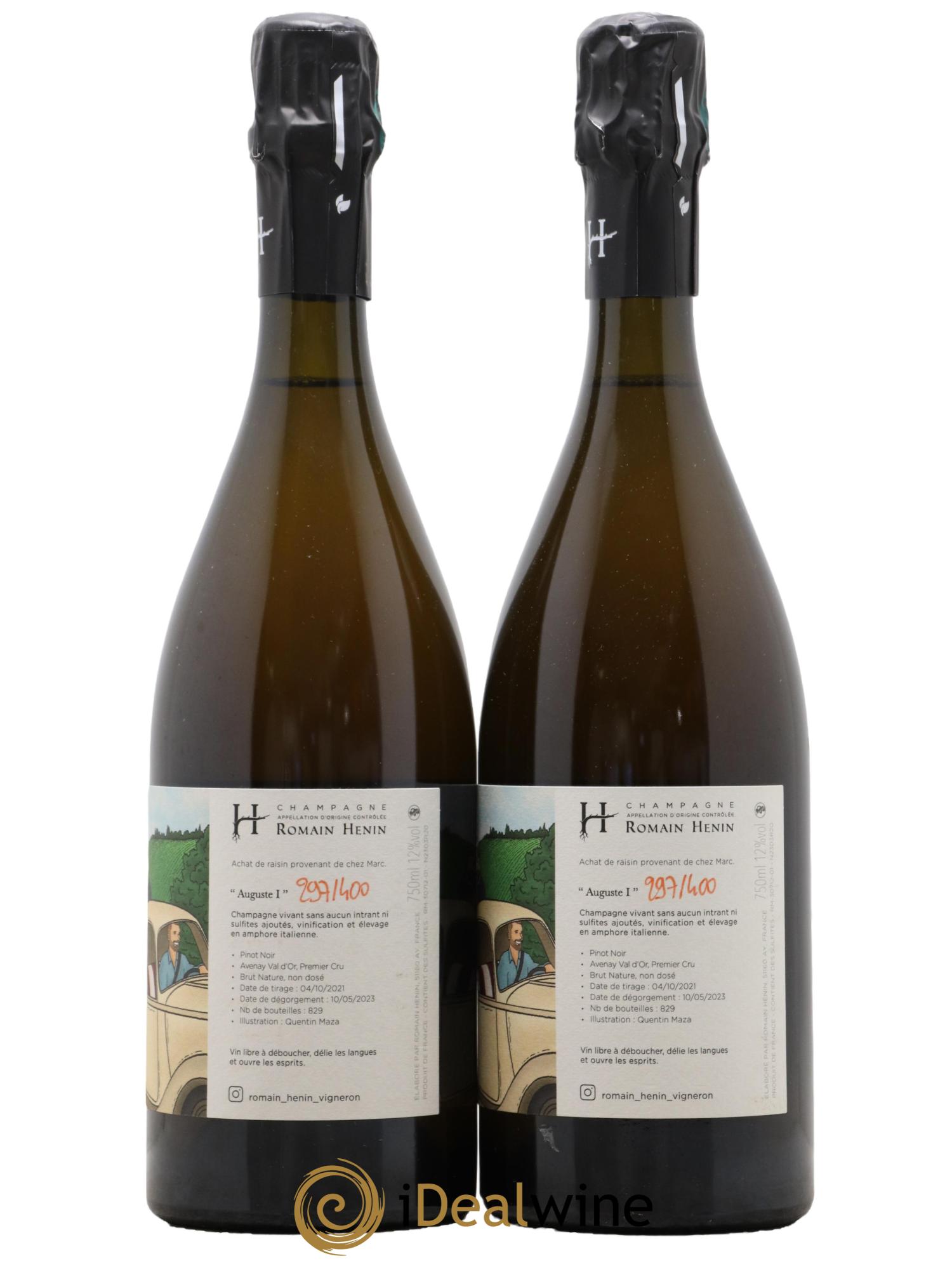 Auguste I Romain Henin - Lot de 2 bouteilles - 1