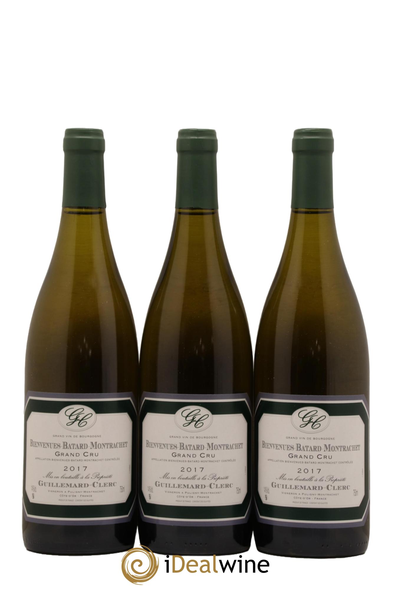 Bienvenues-Bâtard-Montrachet Grand Cru Guillemard Clerc 2017 - Lot de 3 bouteilles - 0