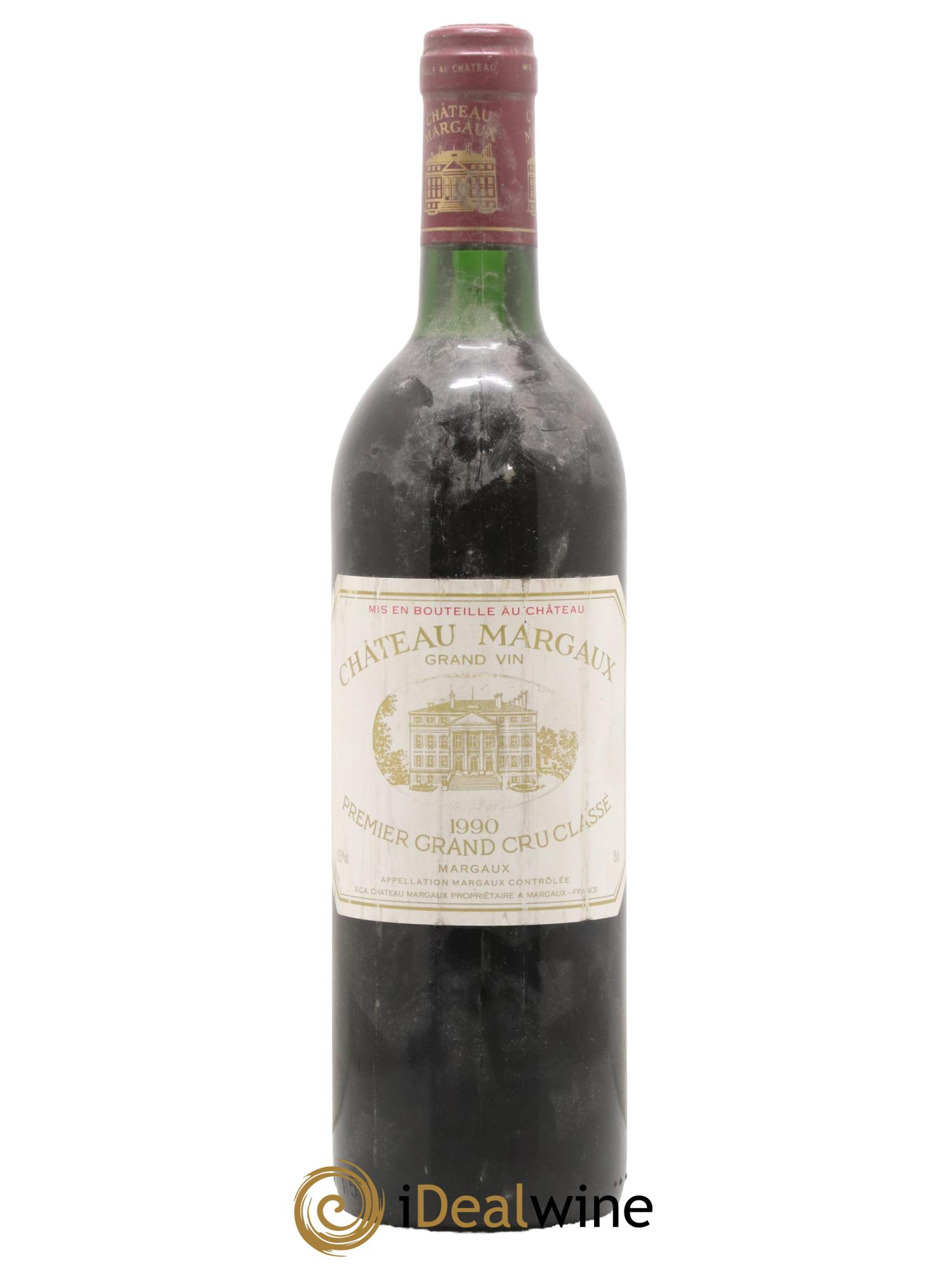 Château Margaux 1er Grand Cru Classé 1990 - Lot de 1 bouteille - 0