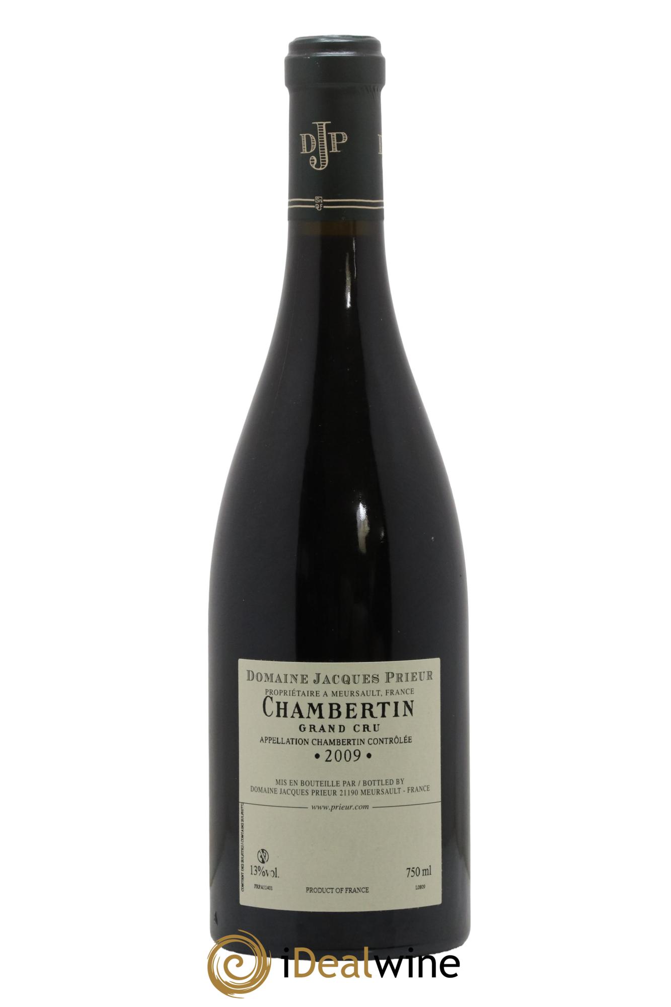 Chambertin Grand Cru Jacques Prieur (Domaine) 2009 - Lot de 1 bouteille - 1