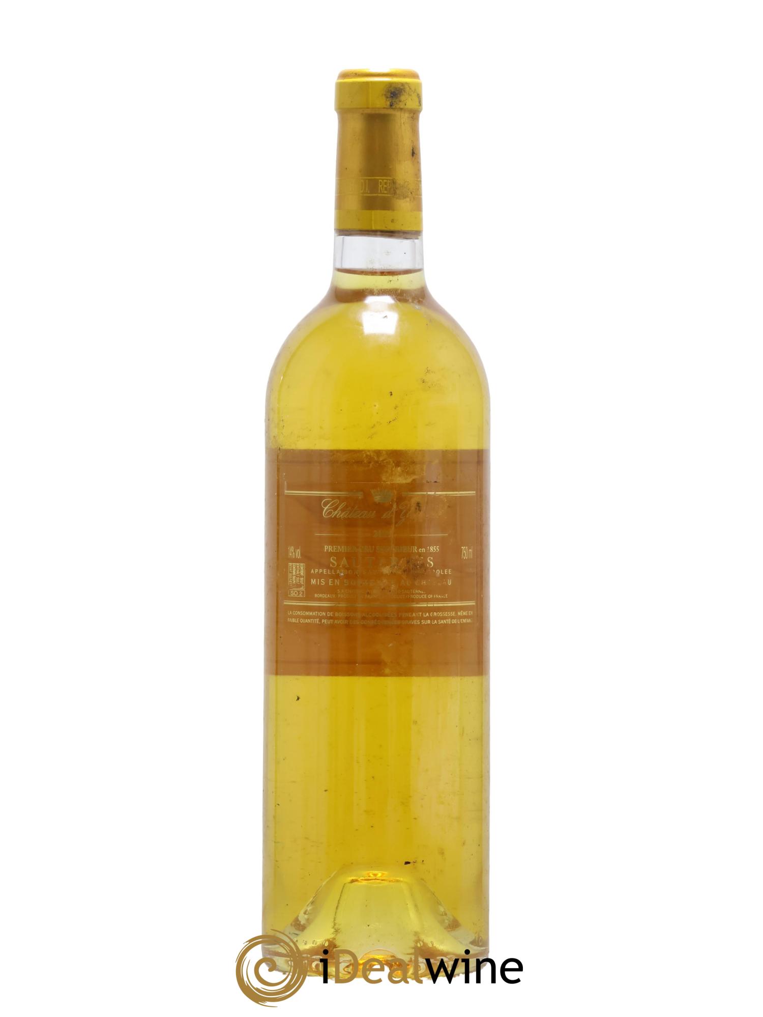 Château d' Yquem 1er Cru Classé Supérieur 2015 - Posten von 1 Flasche - 1