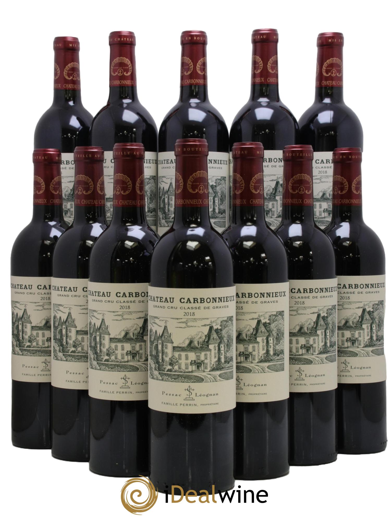 Château Carbonnieux Cru Classé de Graves 2018 - Lot de 12 bouteilles - 0