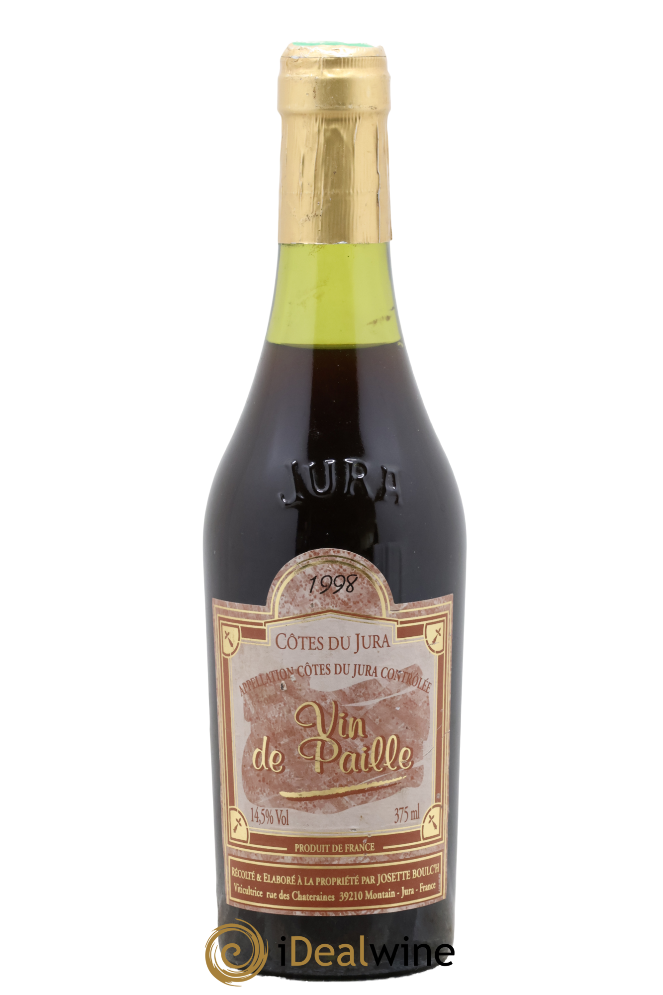 Côtes du Jura Vin de Paille Josette Boulc'h 1998 - Lot de 1 bouteille - 0